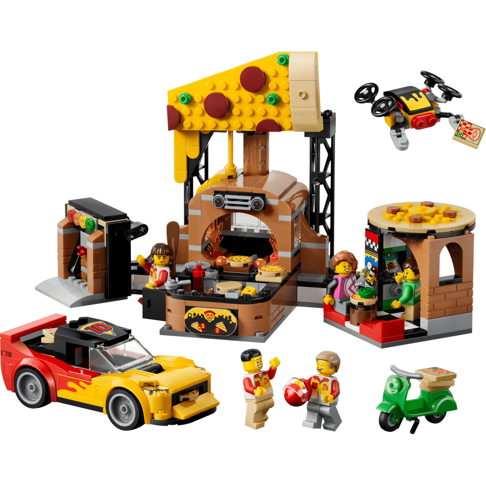 LEGO® 60496 - Pizza Delivery Experience with Vehicles City Building Set