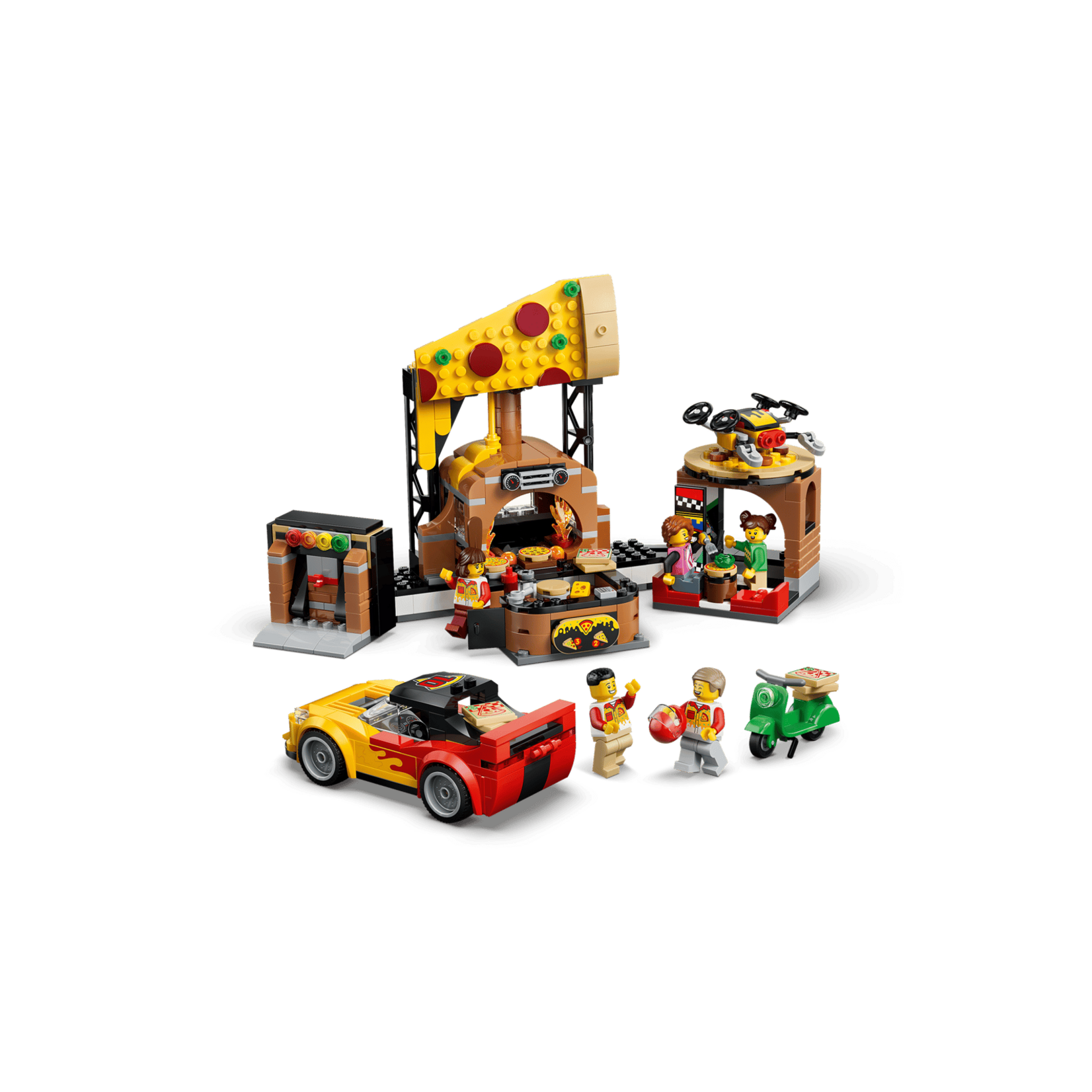 LEGO® 60496 - Pizza Delivery Experience with Vehicles City Building Set