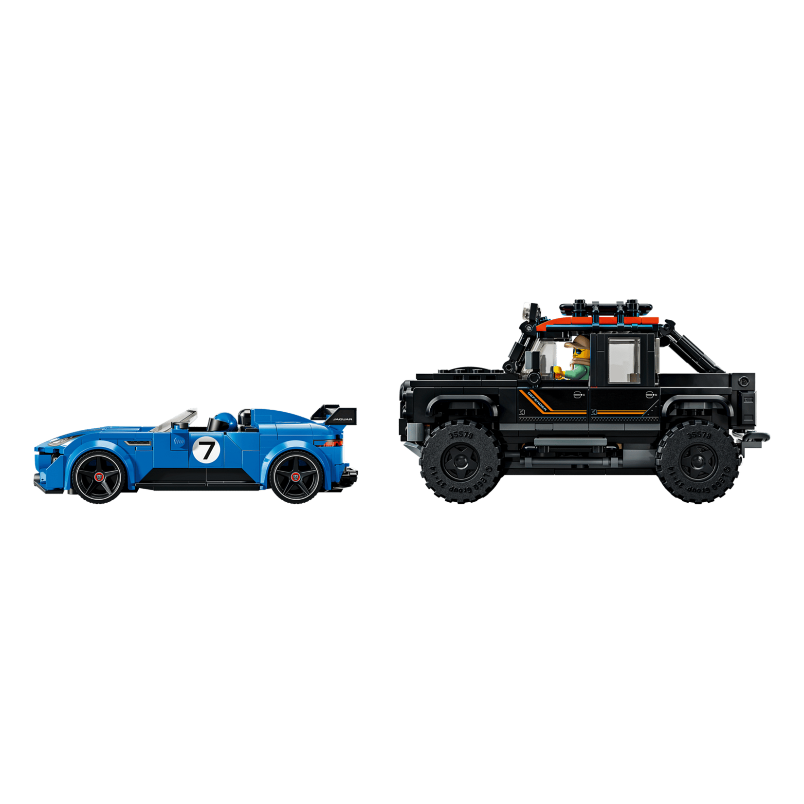 LEGO® 77264 - Jaguar Project 7 and Land Rover Defender Speed Champions Building Set