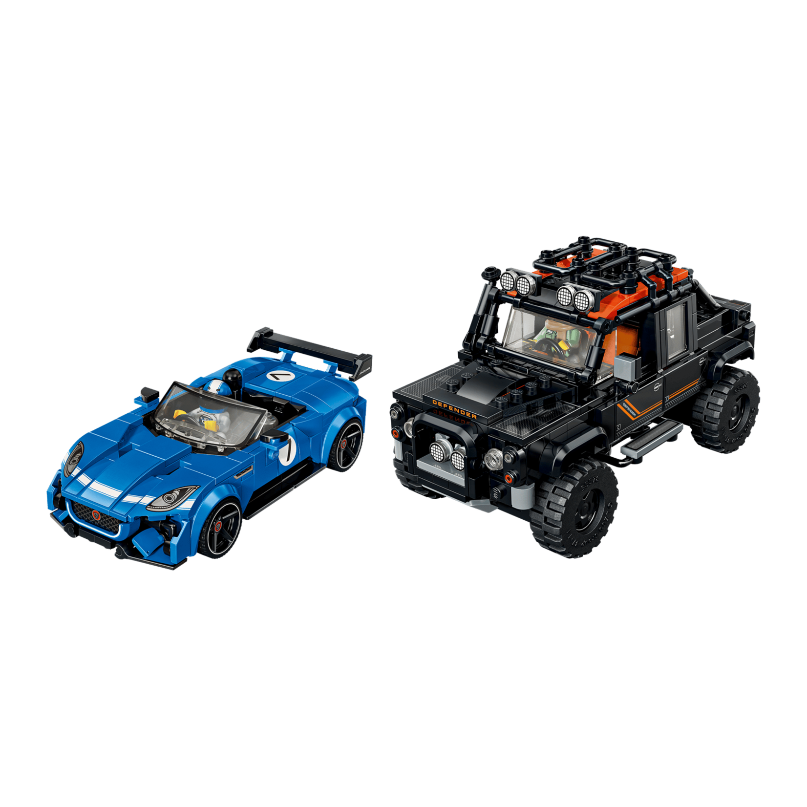 LEGO® 77264 - Jaguar Project 7 and Land Rover Defender Speed Champions Building Set