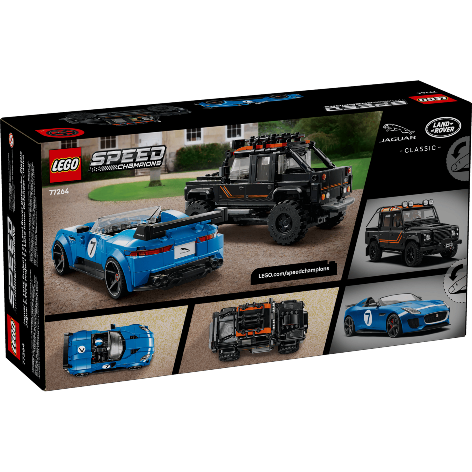 LEGO® 77264 - Jaguar Project 7 and Land Rover Defender Speed Champions Building Set