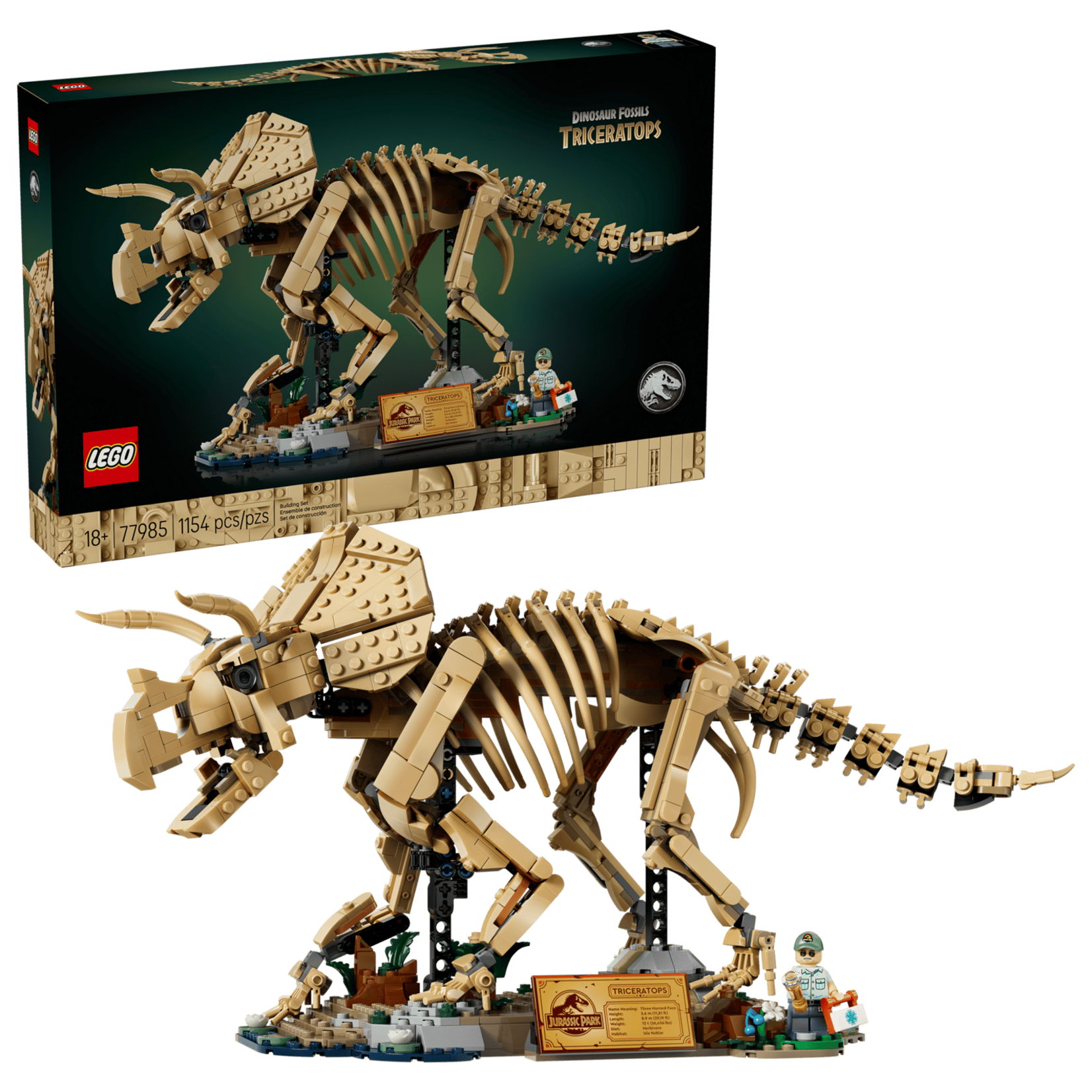 LEGO® 77985 - Dinosaur Fossils: Triceratops Jurassic World Building Set