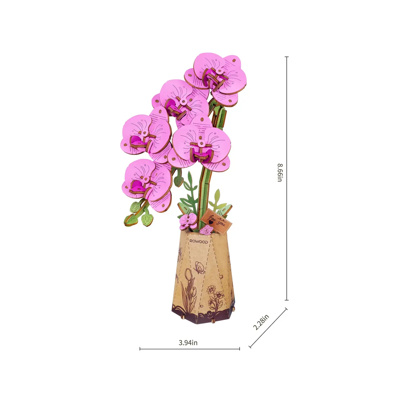 Hands Craft Flower - Purple Moth Orchid