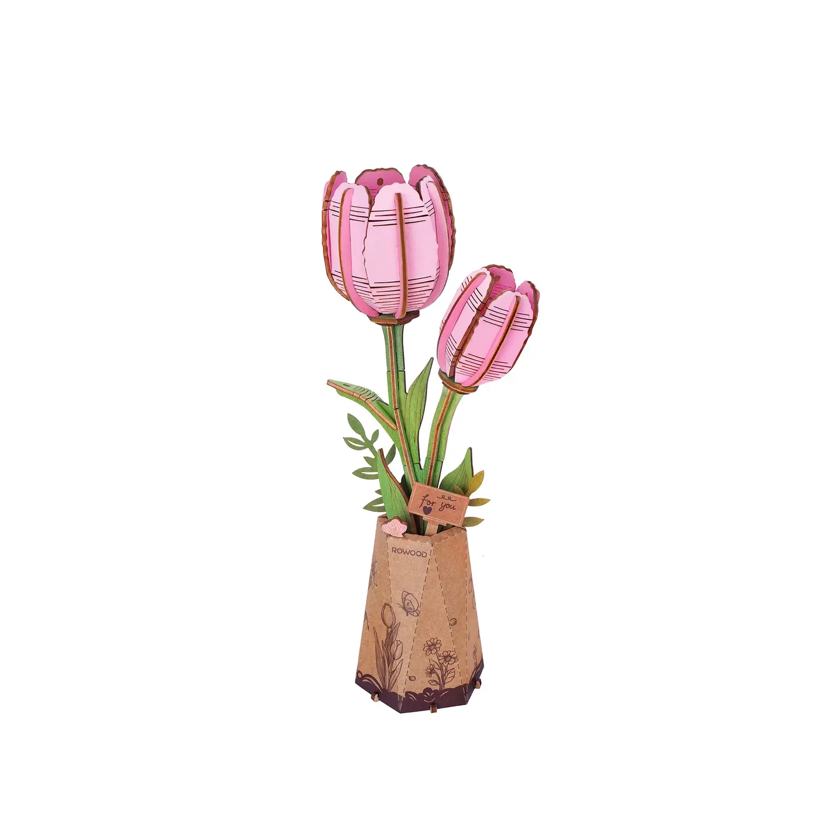 Hands Craft Flower - Pink Tulip