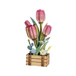 Hands Craft Pink Tulip Bloom Set