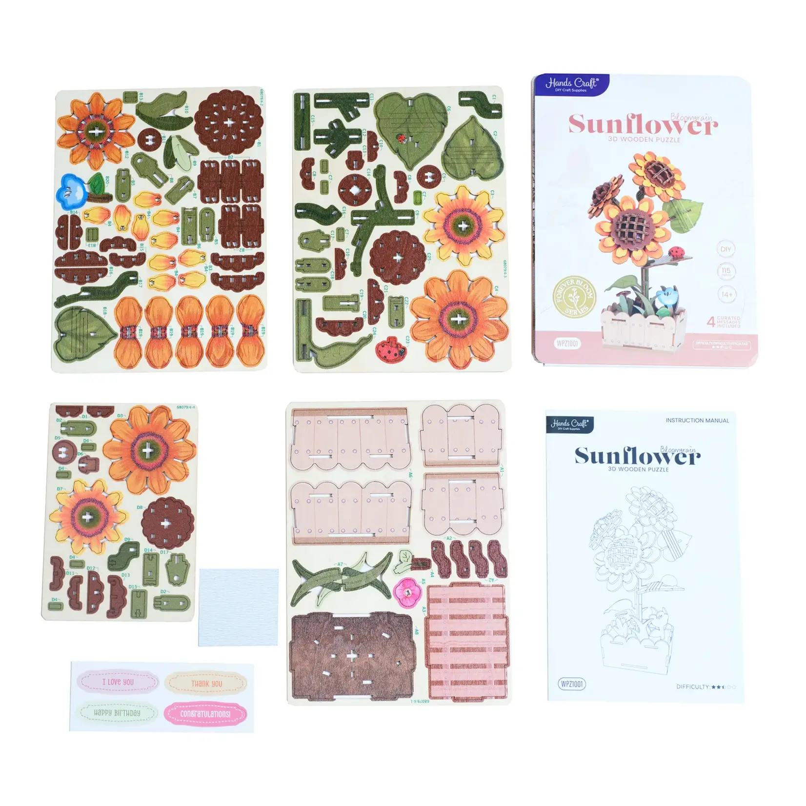 Hands Craft Sunflower Bloom Set
