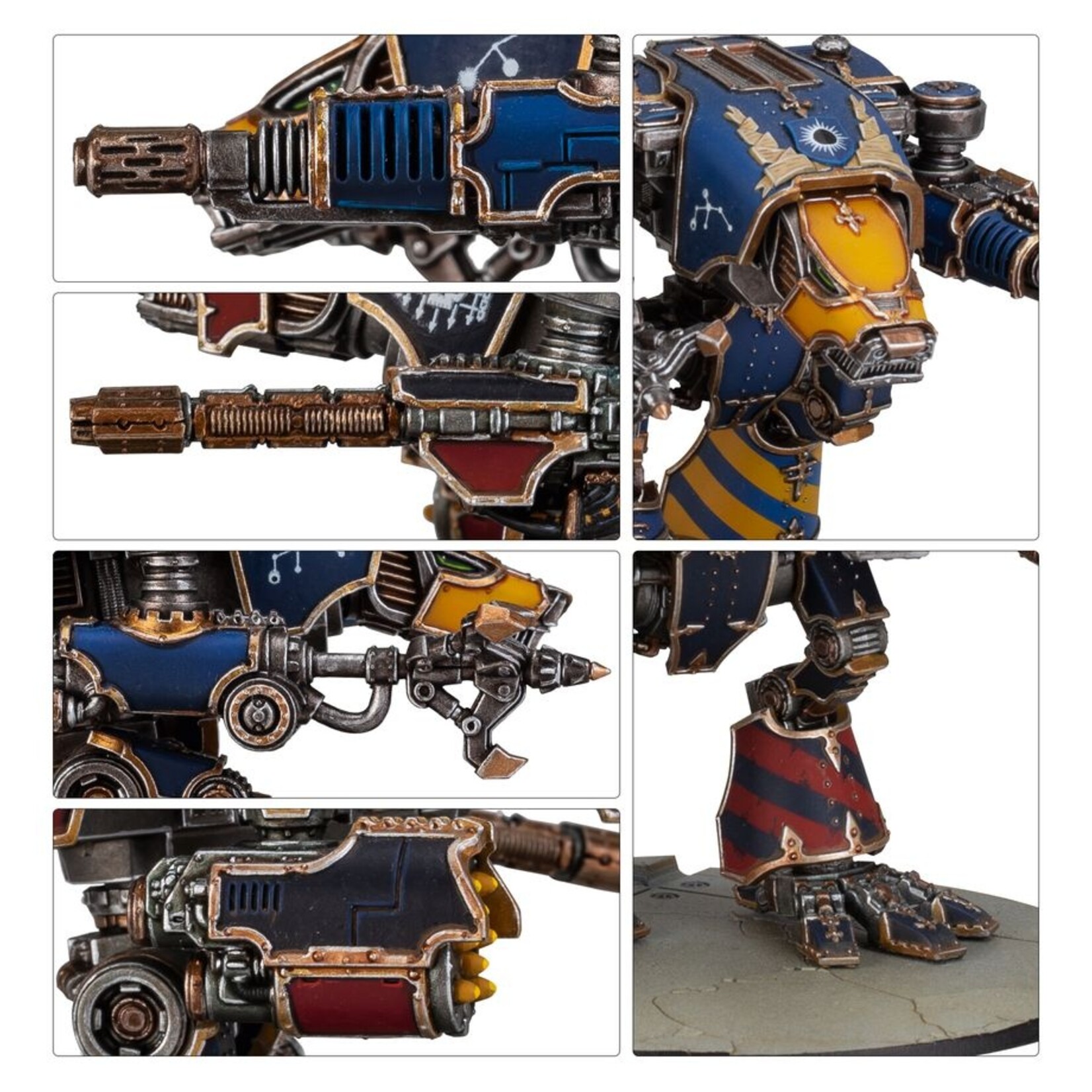 Games Workshop 0345 - Legions Imperialis: Warhound Titans with Ursus Claws and Melta Lances