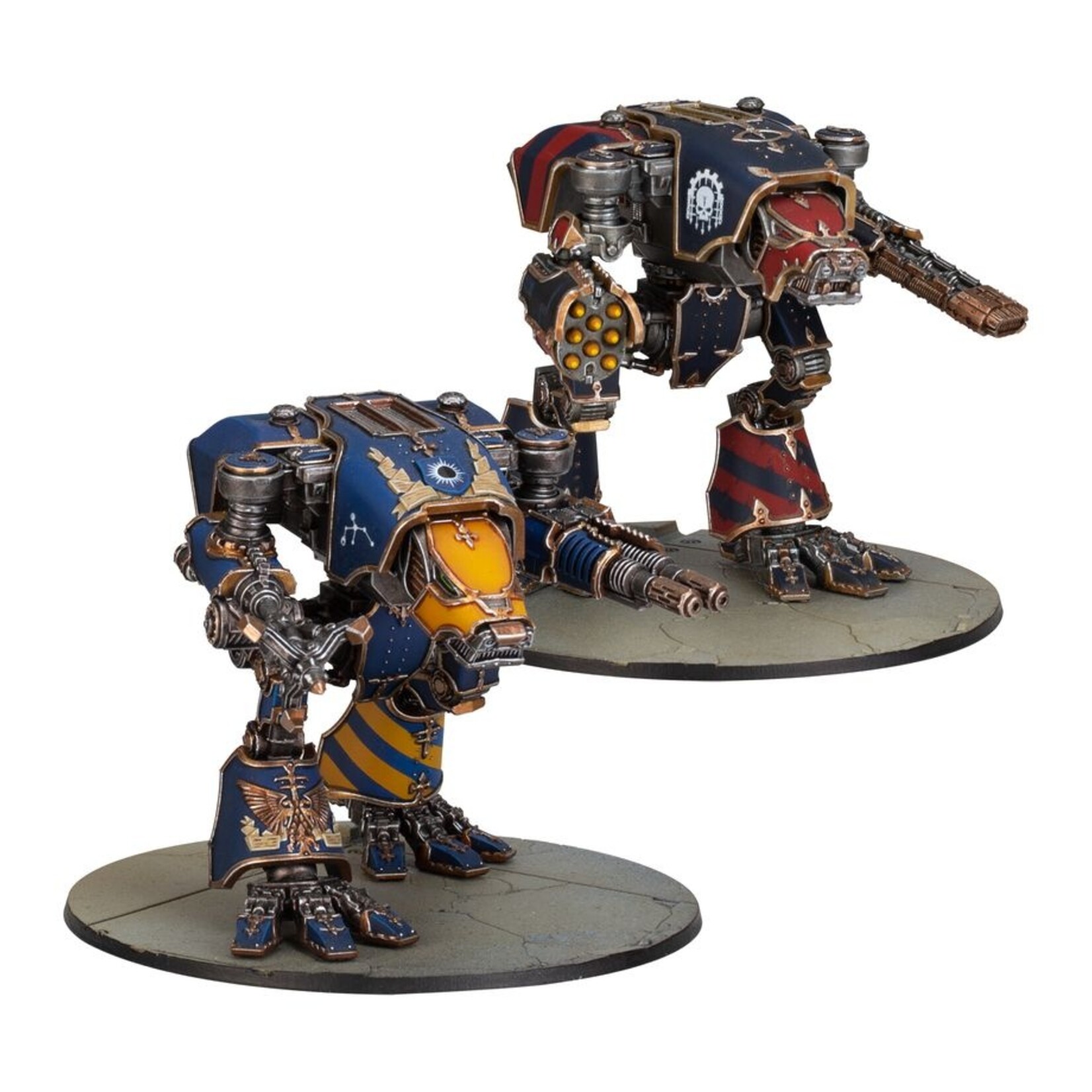 Games Workshop 0345 - Legions Imperialis: Warhound Titans with Ursus Claws and Melta Lances