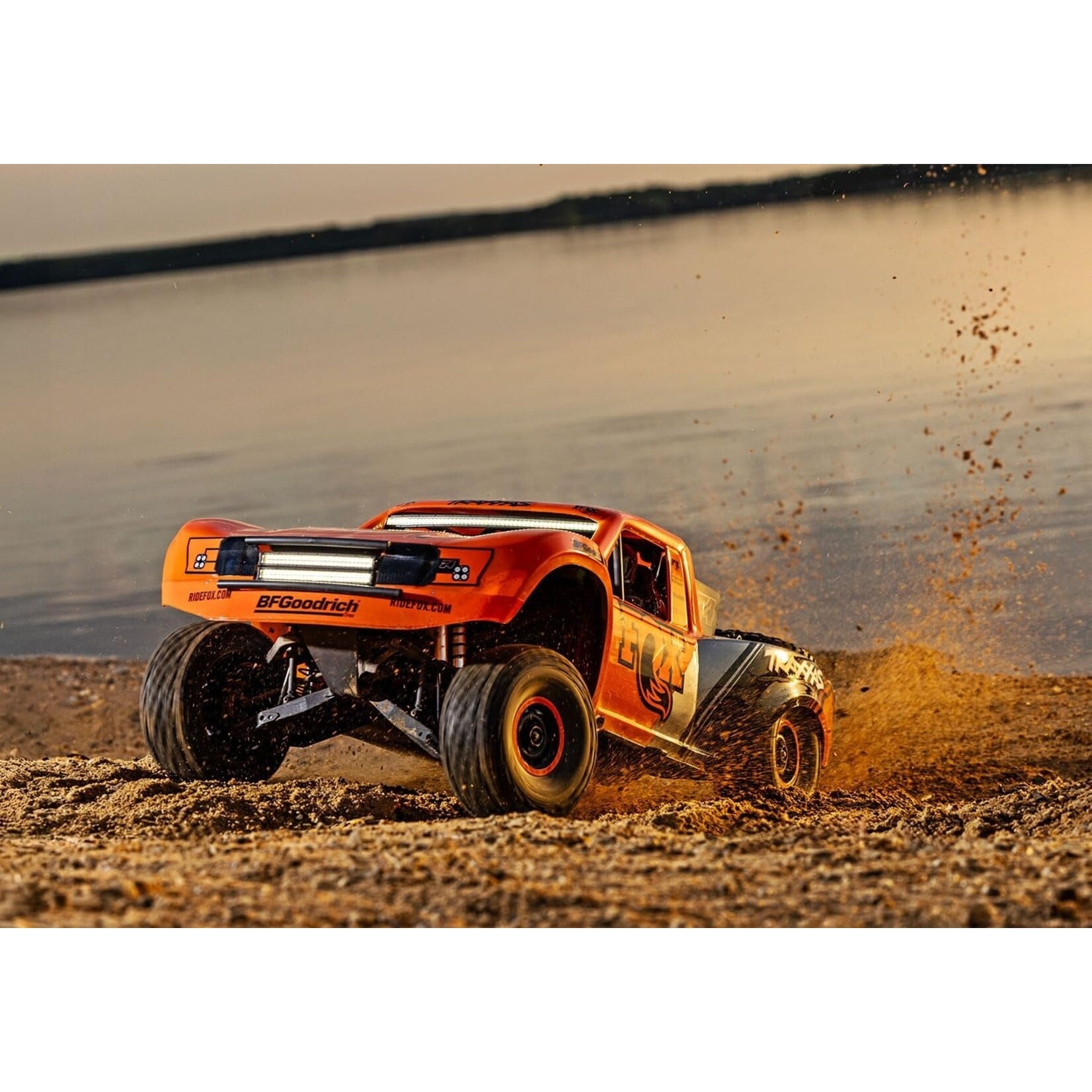 Traxxas 850864 Unlimited Desert Racer 4X4 Pro Scale Race Truck with Lights - FOX/Orange