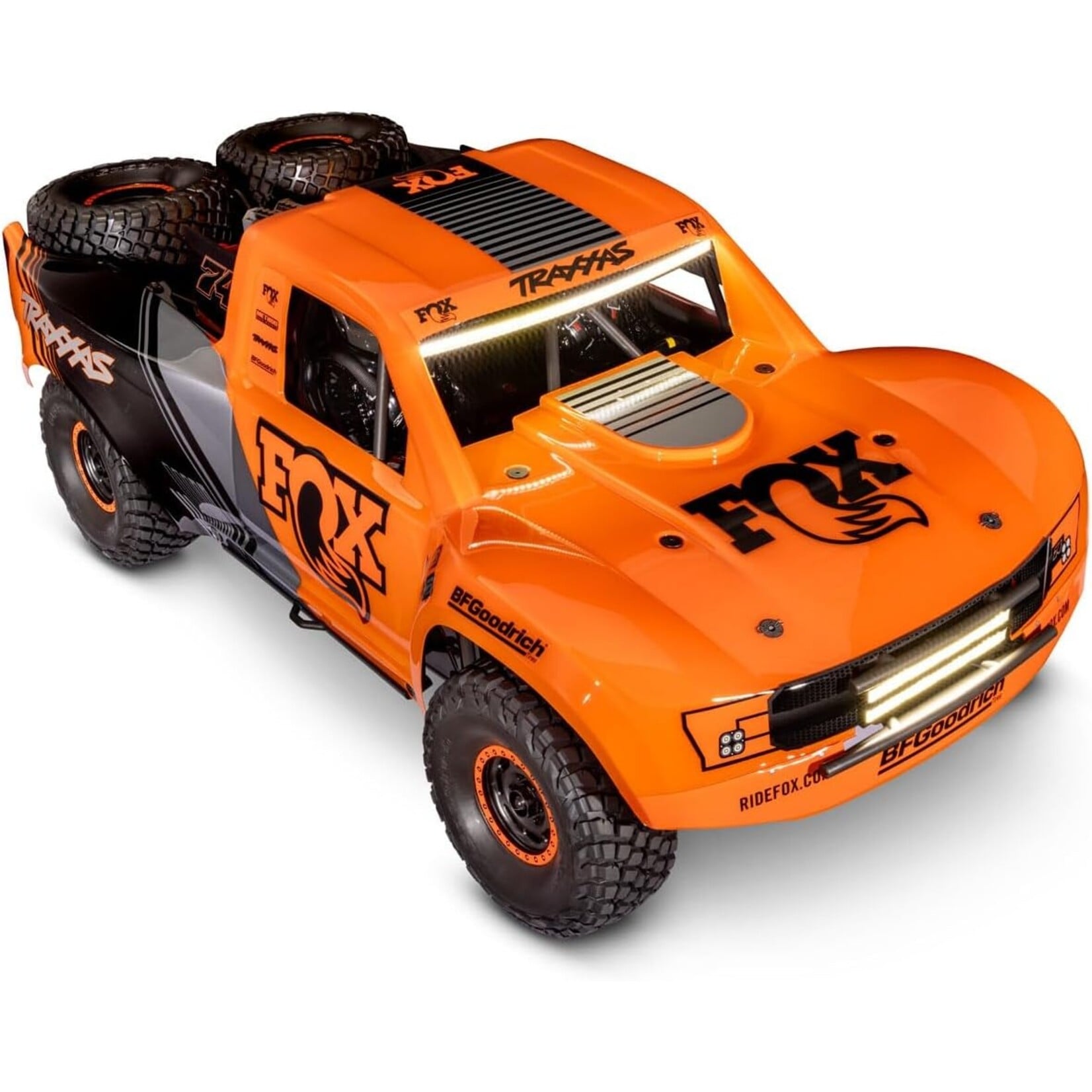 Traxxas 850864 Unlimited Desert Racer 4X4 Pro Scale Race Truck with Lights - FOX/Orange