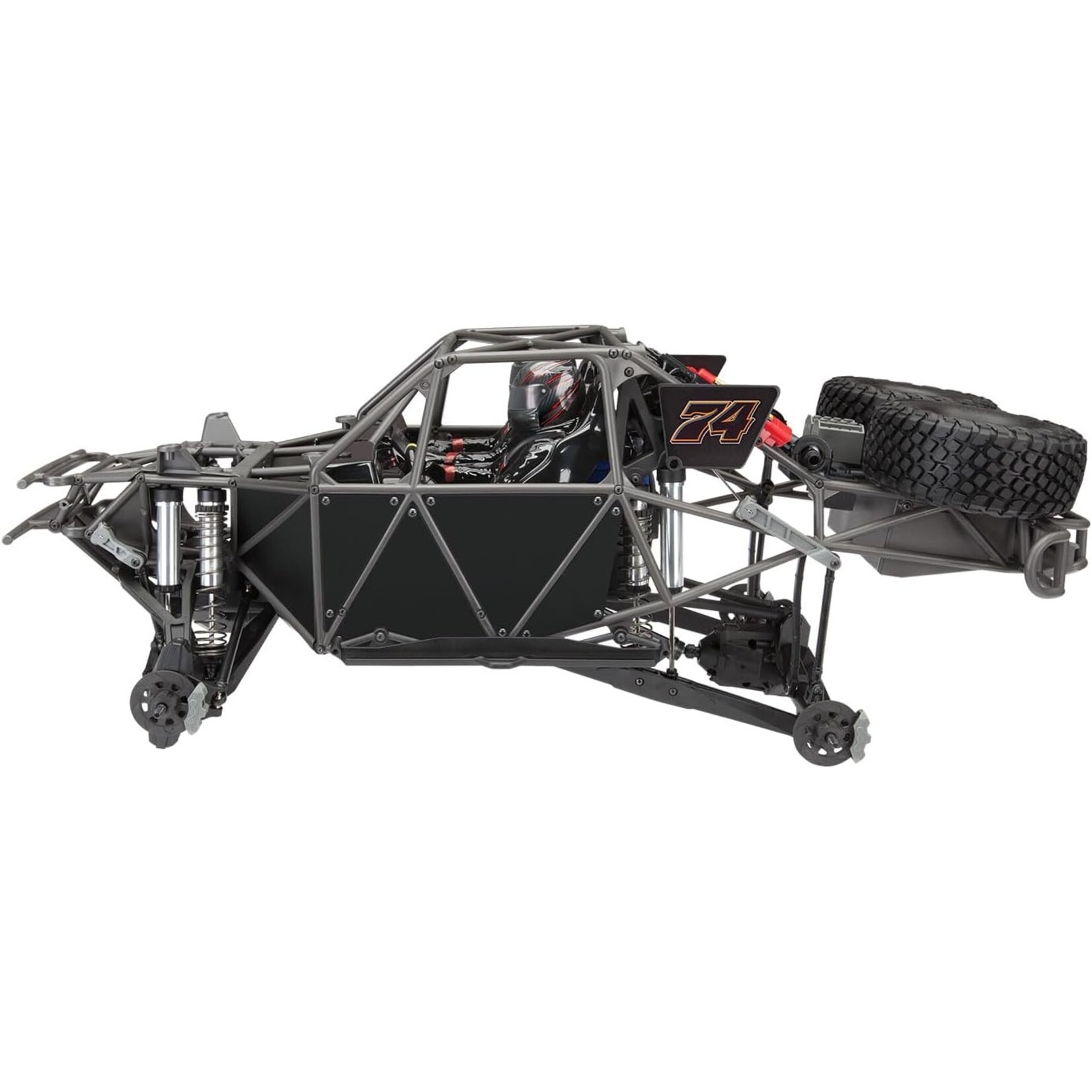Traxxas 850864 Unlimited Desert Racer 4X4 Pro Scale Race Truck with Lights - FOX/Orange