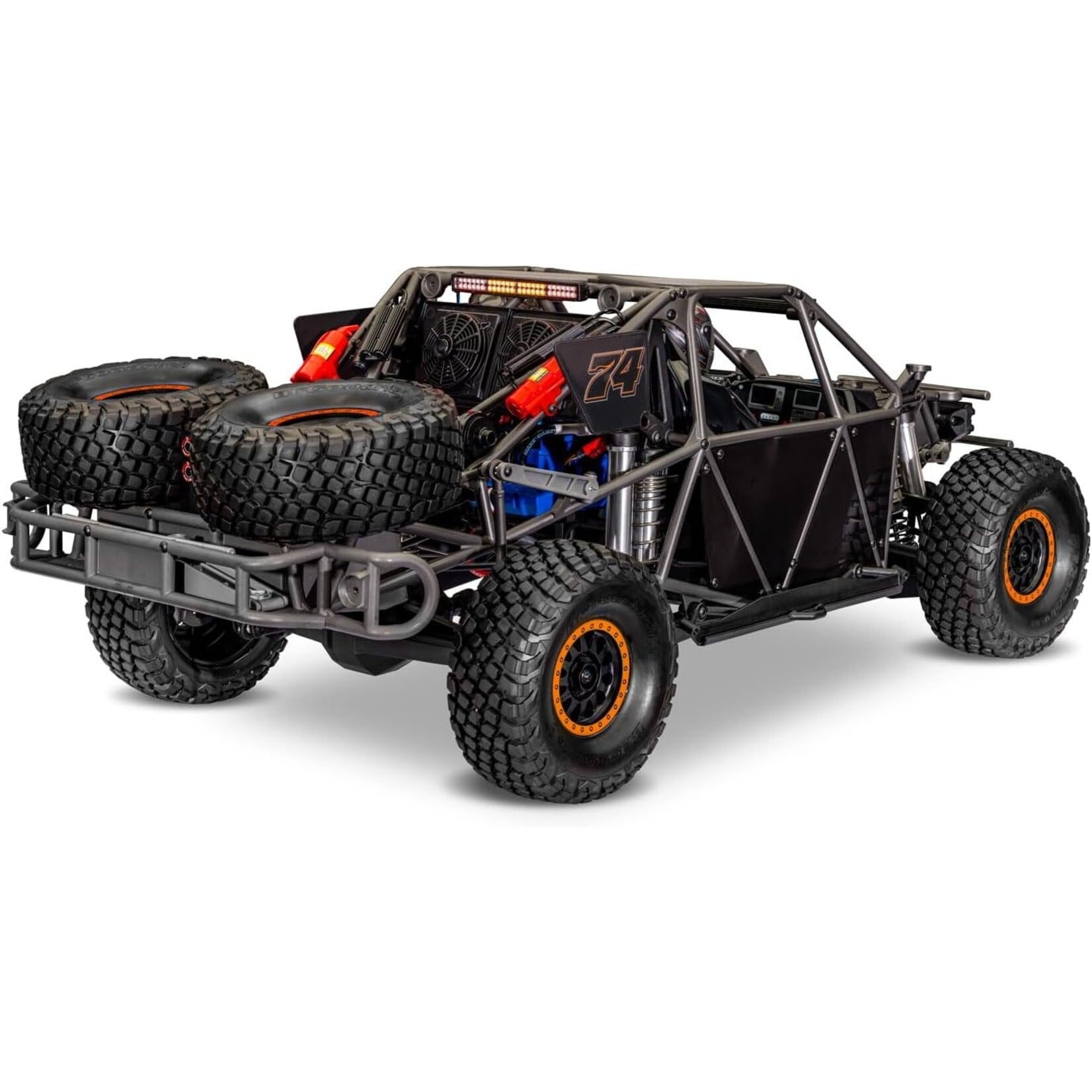 Traxxas 850864 Unlimited Desert Racer 4X4 Pro Scale Race Truck with Lights - FOX/Orange