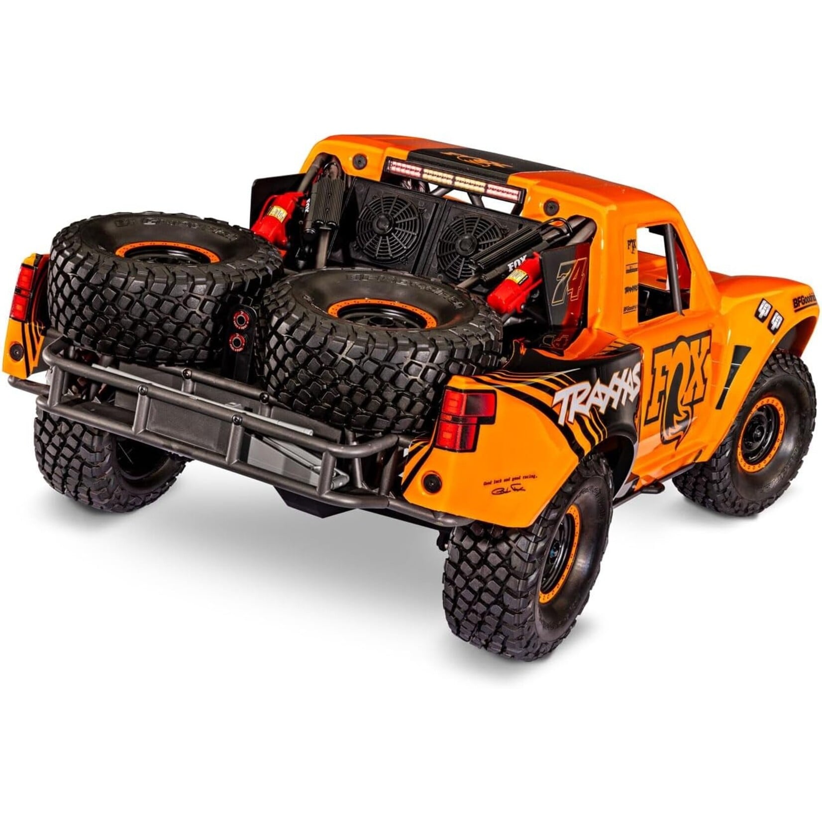 Traxxas 850864 Unlimited Desert Racer 4X4 Pro Scale Race Truck with Lights - FOX/Orange