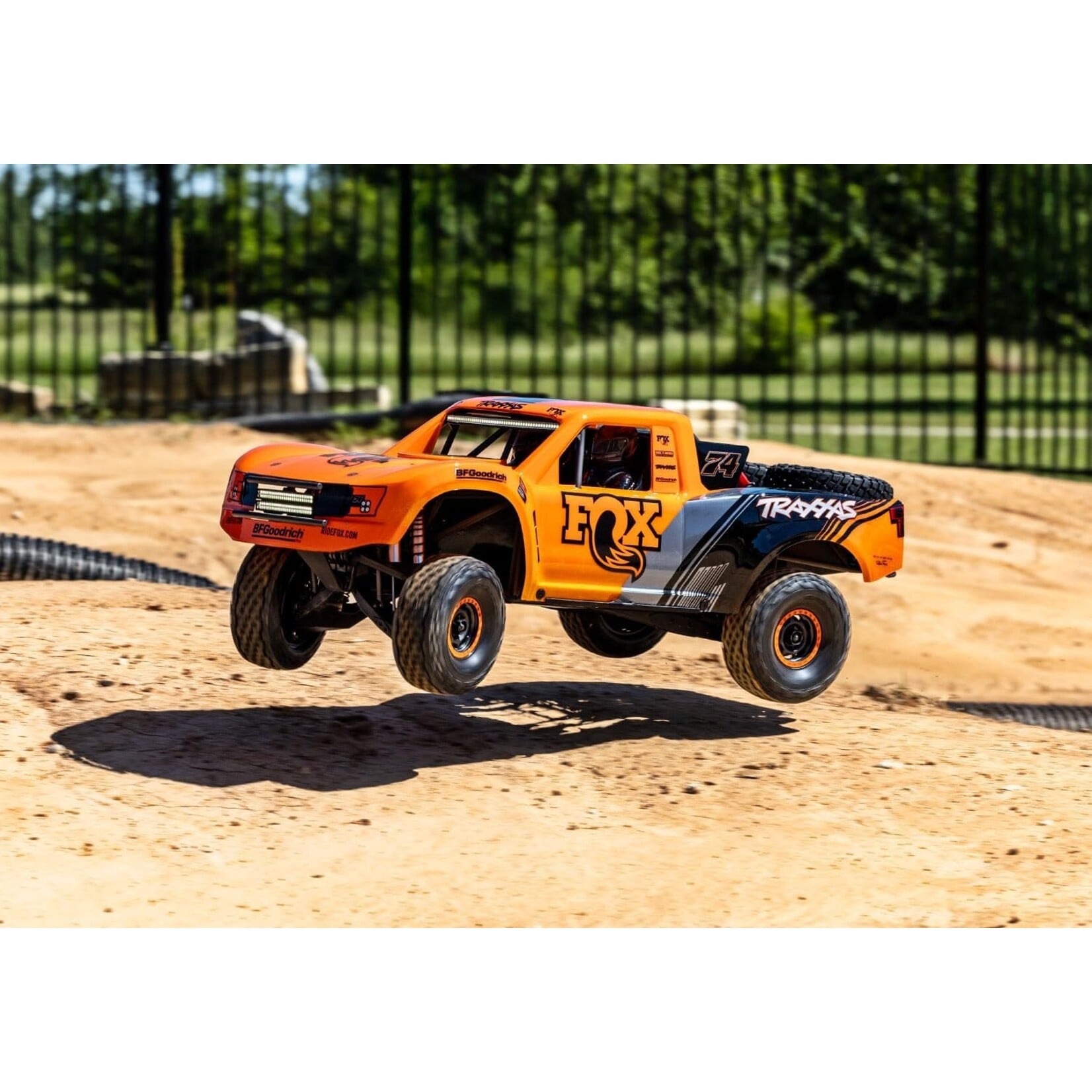 Traxxas 850864 Unlimited Desert Racer 4X4 Pro Scale Race Truck with Lights - FOX/Orange
