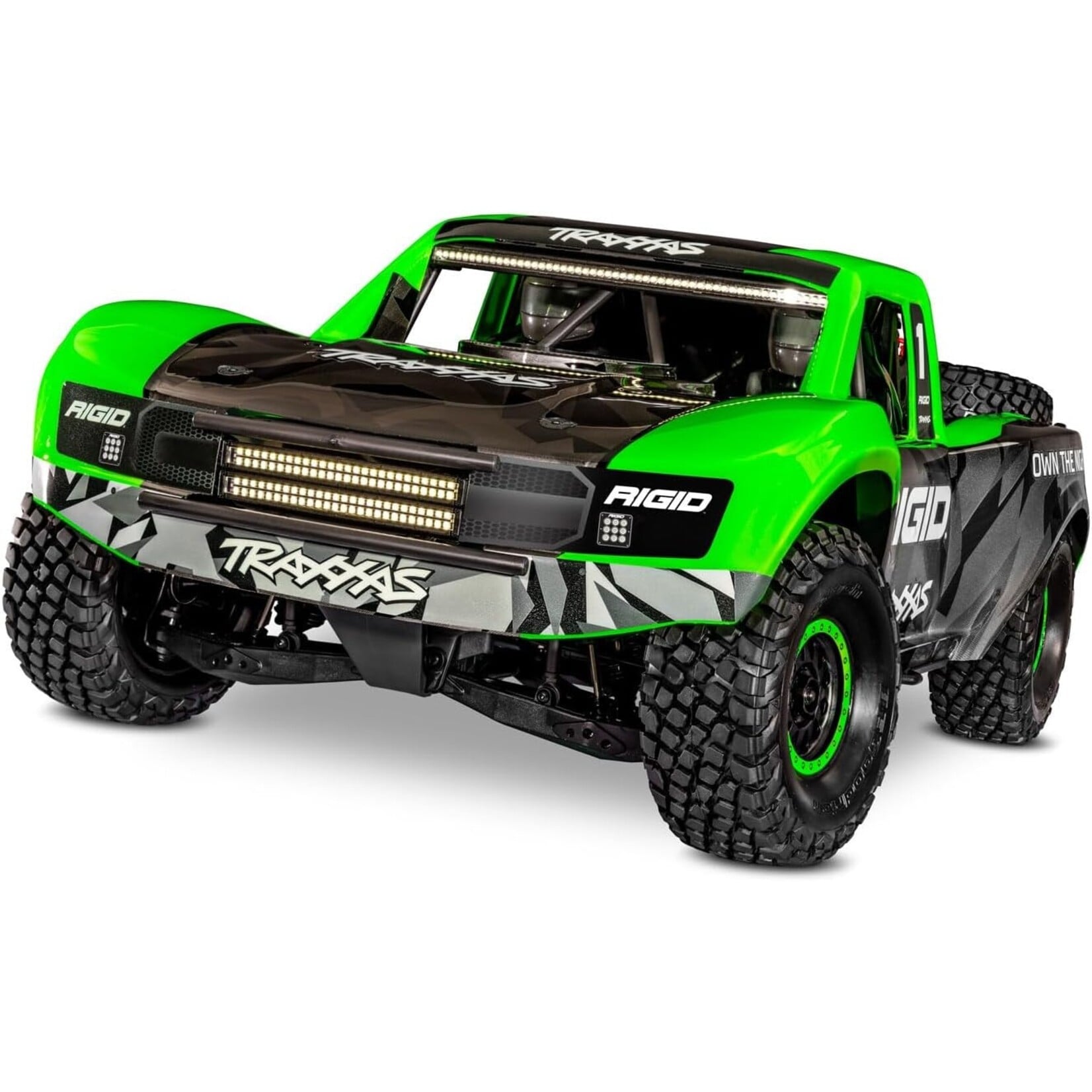 Traxxas 850864 Unlimited Desert Racer 4X4 Pro Scale Race Truck with Lights - RIGID/Green