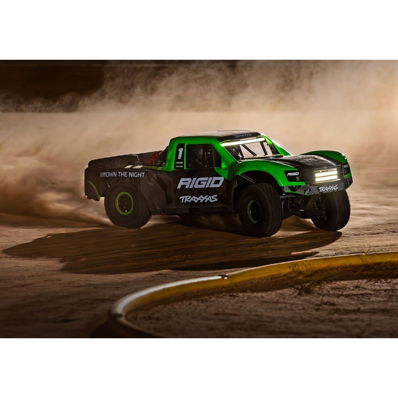 Traxxas 850864 Unlimited Desert Racer 4X4 Pro Scale Race Truck with Lights - RIGID/Green