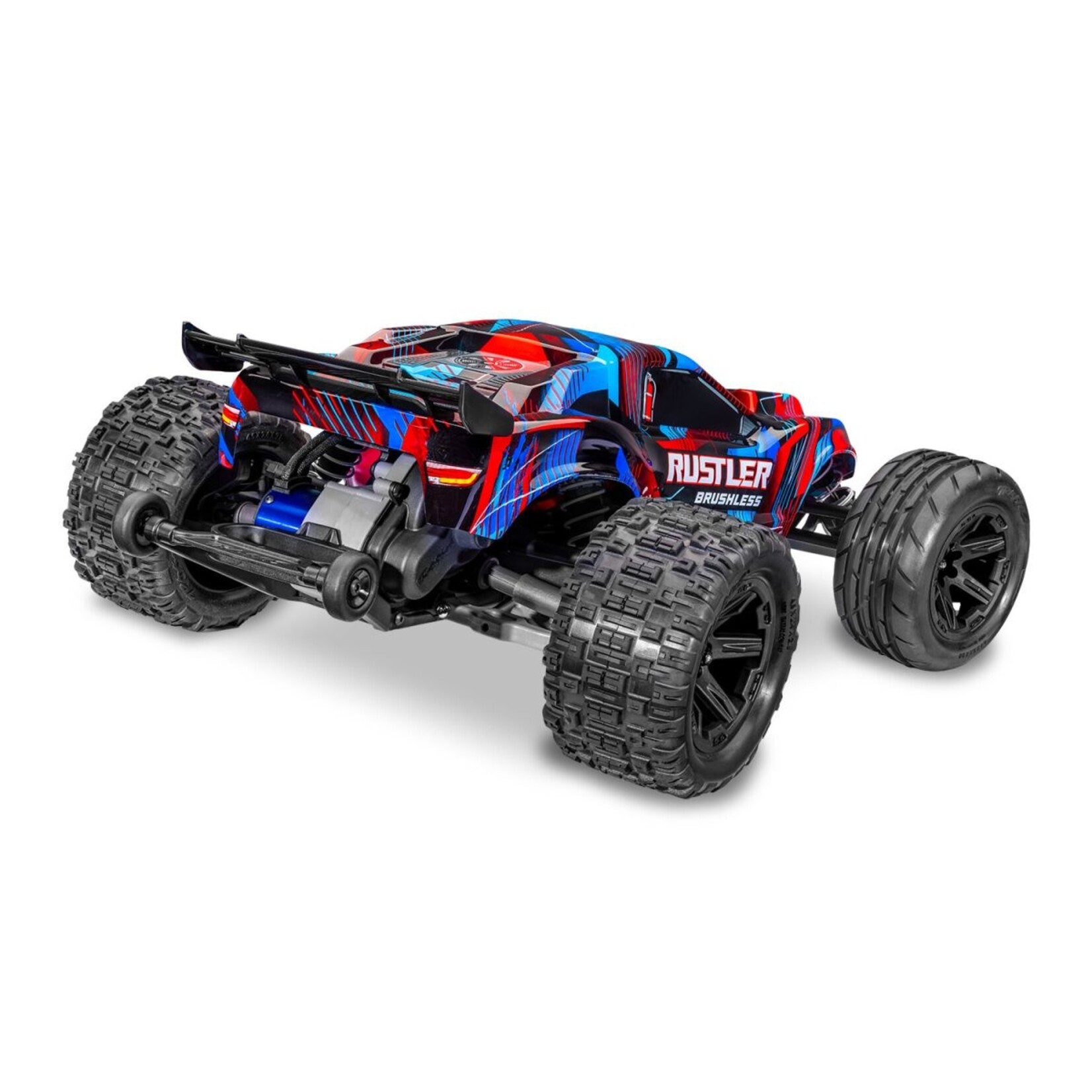 Traxxas 374544RED - Rustler 2WD Brushless HD - Red