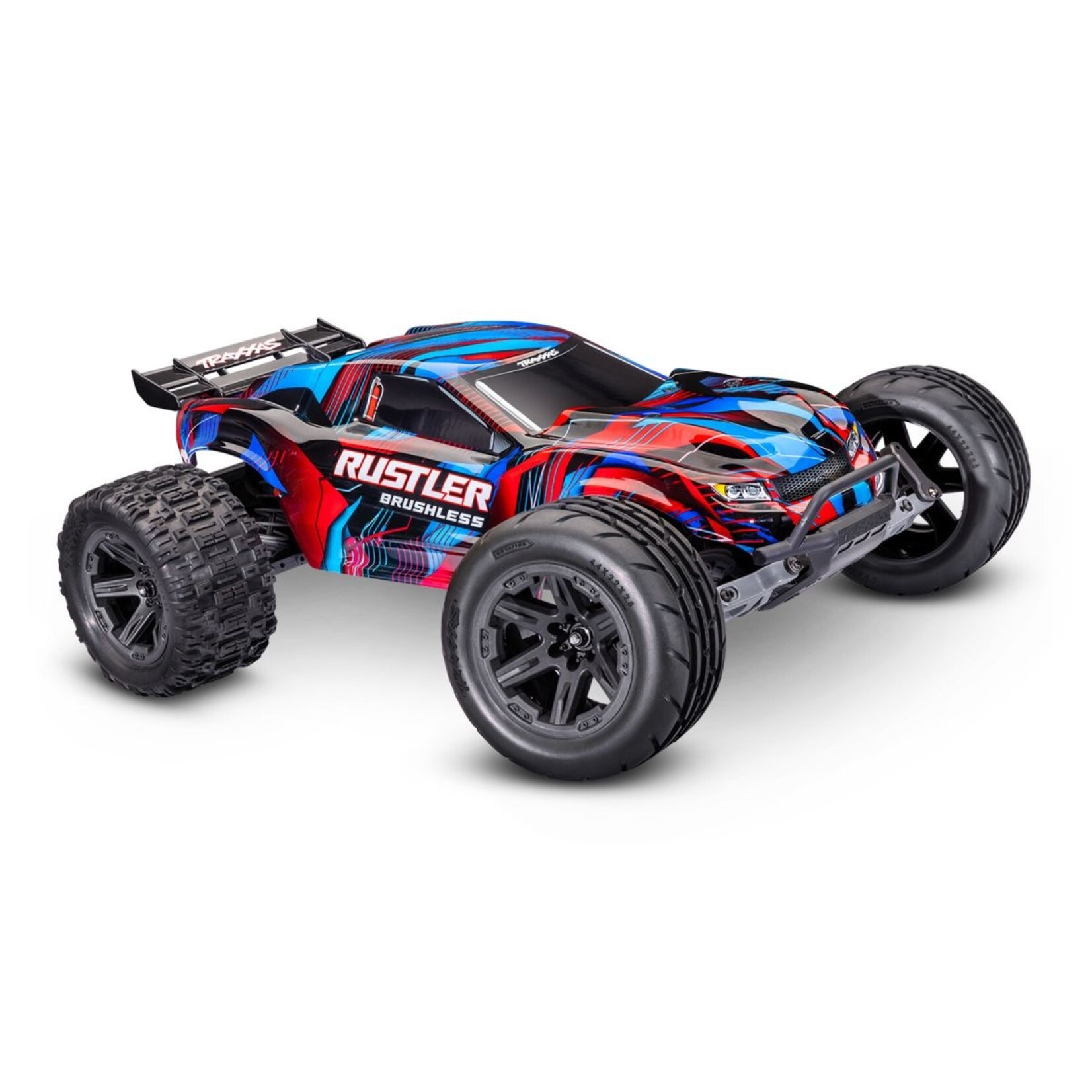Traxxas 374544RED - Rustler 2WD Brushless HD - Red