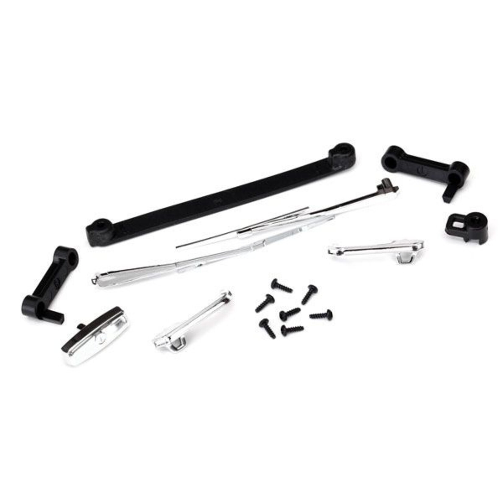 Traxxas 8132 - Door Handles and Wipers with Hardware - Chrome