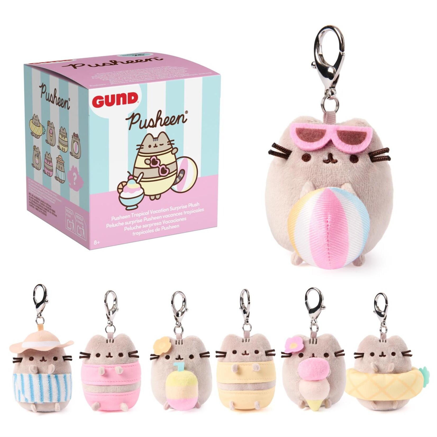 Gund Pusheen Tropical Vacation Surprise Plush Blind Box