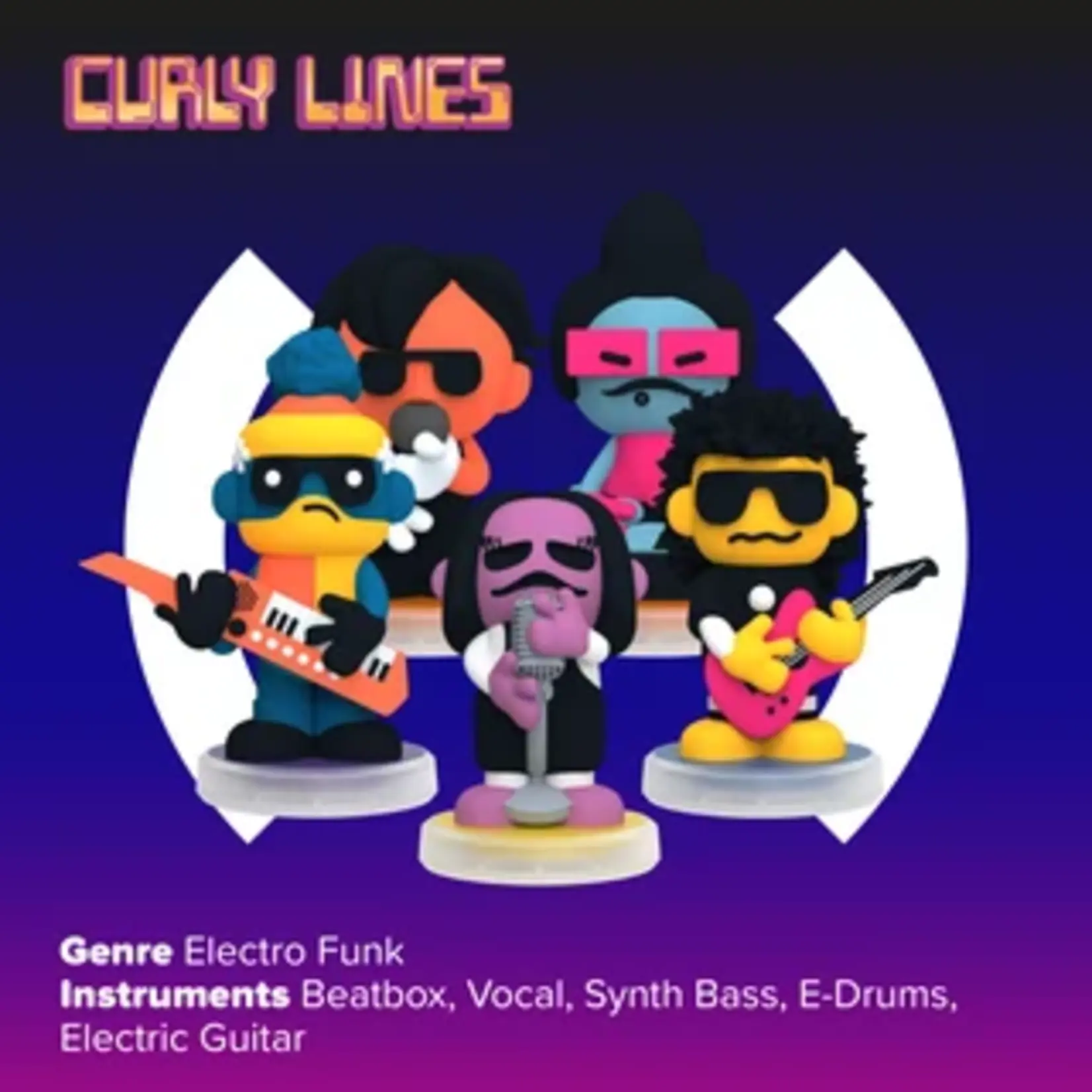 Loops Lab Curly Lines NeoFunk Music Band