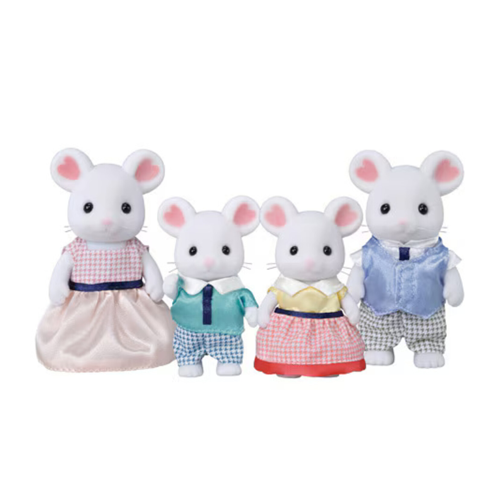 Calico Critters Marshmallow Mouse Family