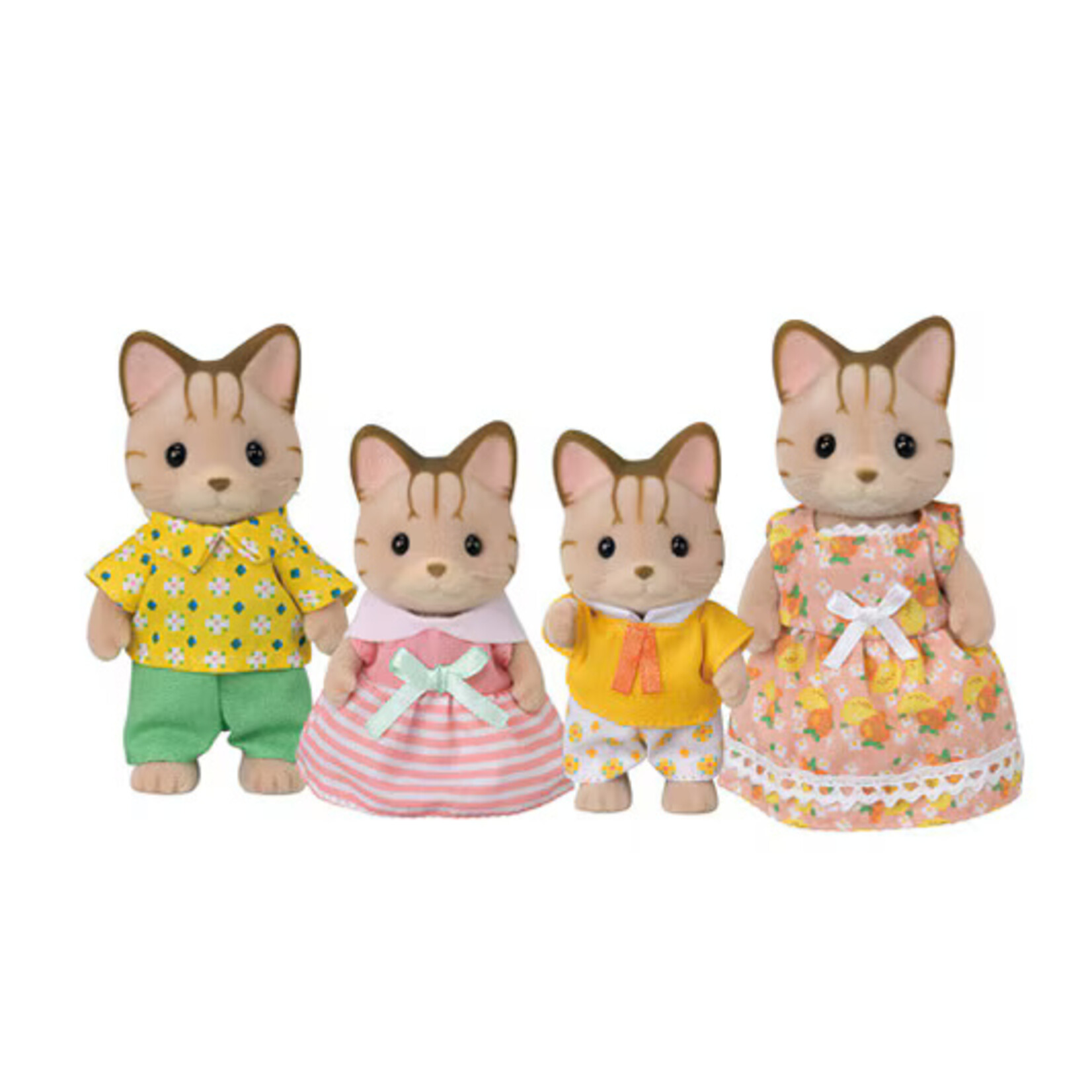 Calico Critters Striped Cat Family