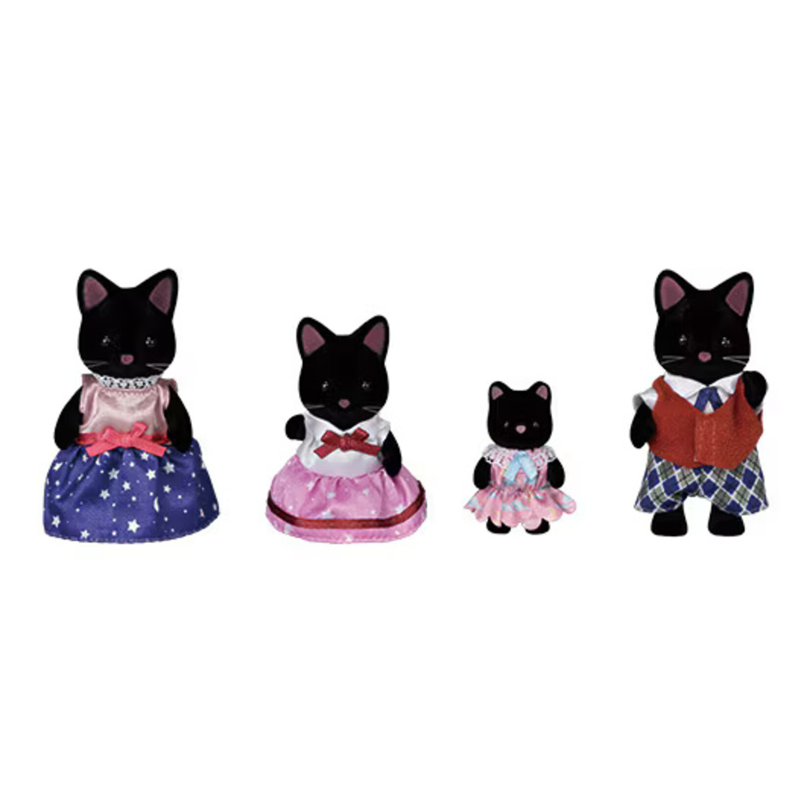 Calico Critters Midnight Cat Family