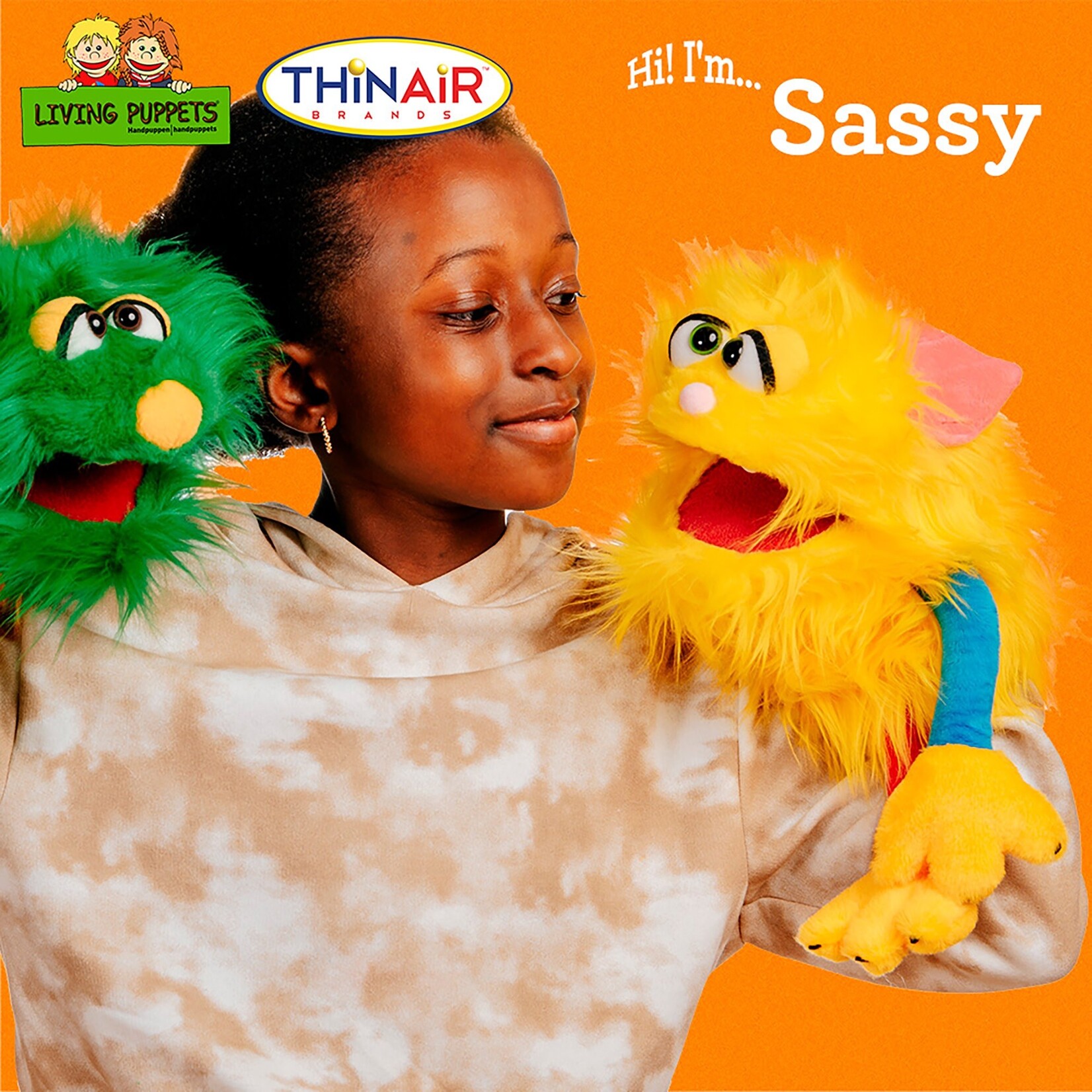 Thin Air Living Puppet: Sassy 14"