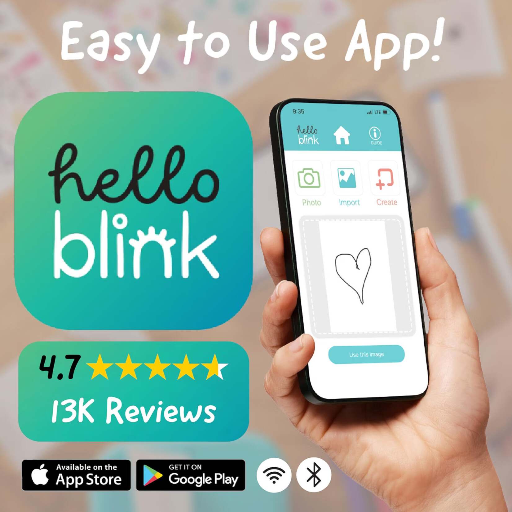 Hello Blink Sticker Maker