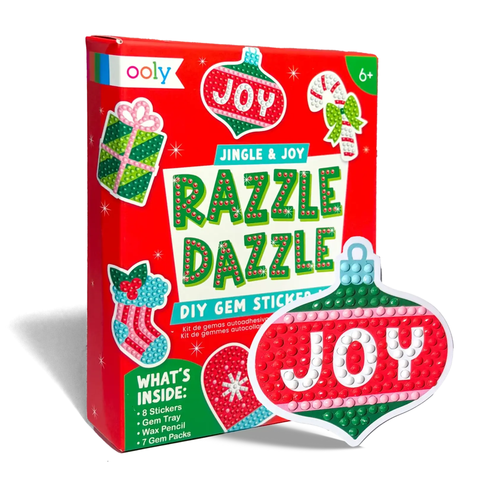 Ooly Jingle & Joy Mini Razzle Dazzle Gem Sticker Kit