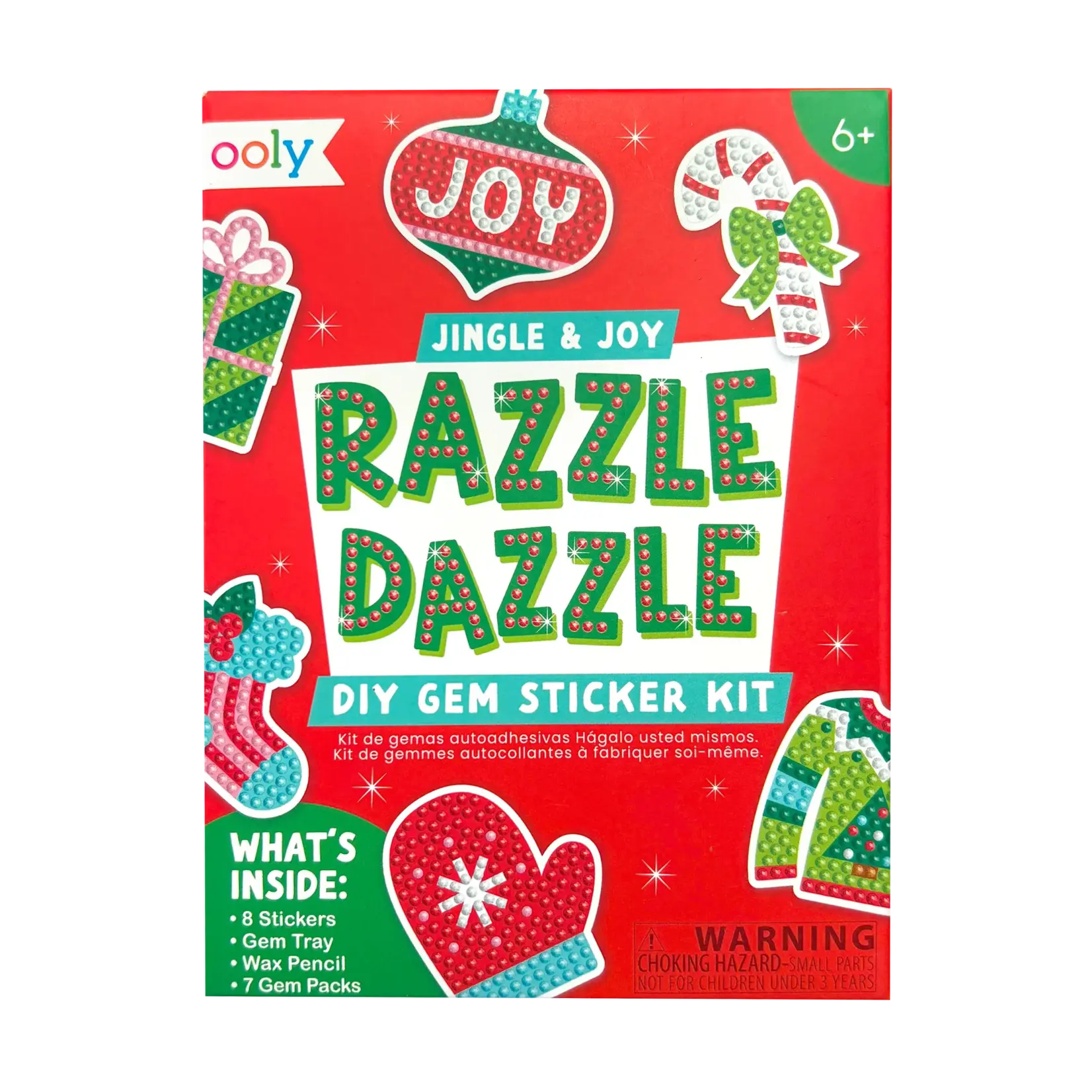 Ooly Jingle & Joy Mini Razzle Dazzle Gem Sticker Kit