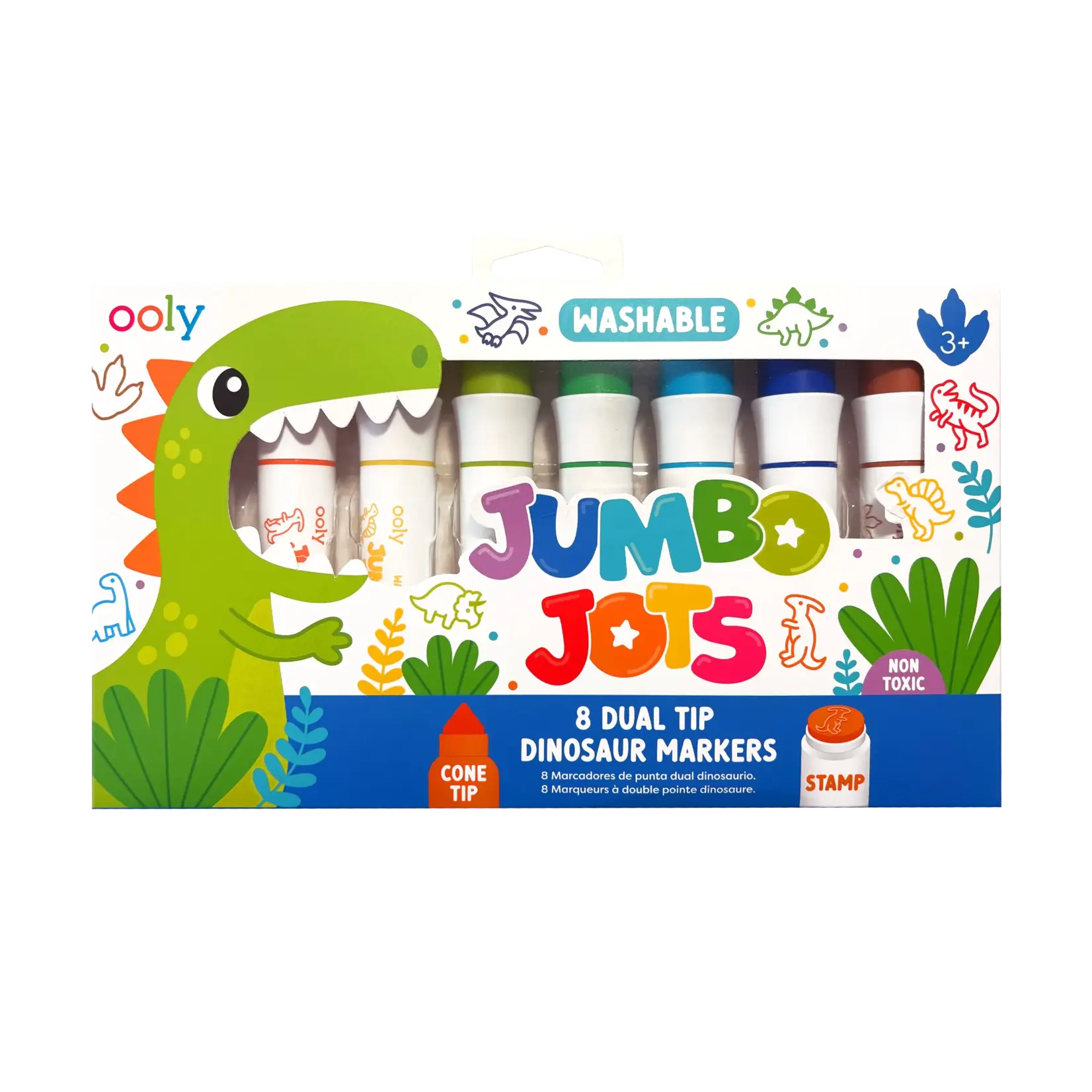 Ooly Jumbo Jots: Dual Tip Dinosaur Markers