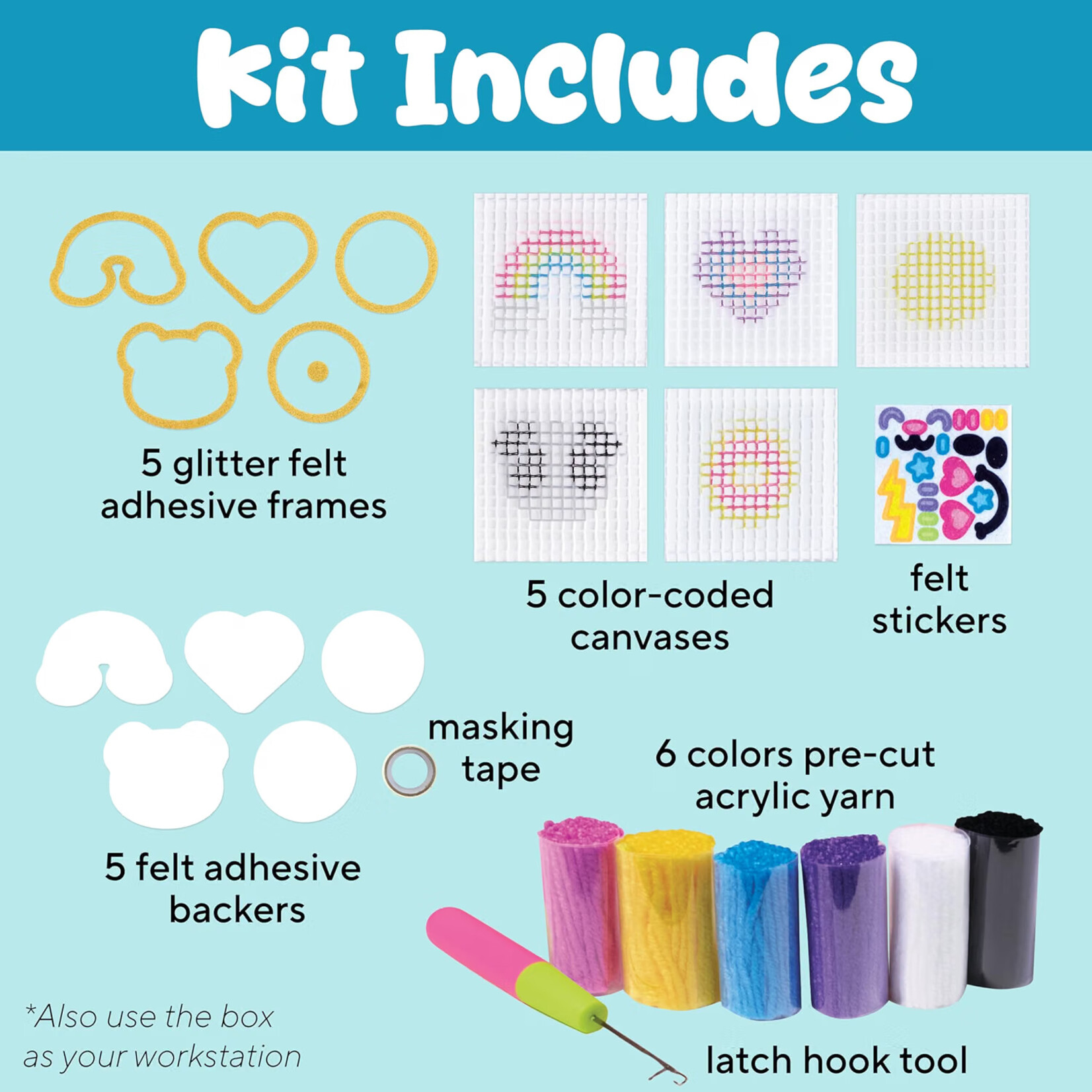 Creativity for Kids Make Your Own Latch n' Patch Fuzzy Stickers Kit