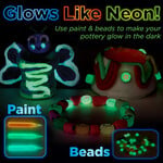 Neon Glow Pottery Studio