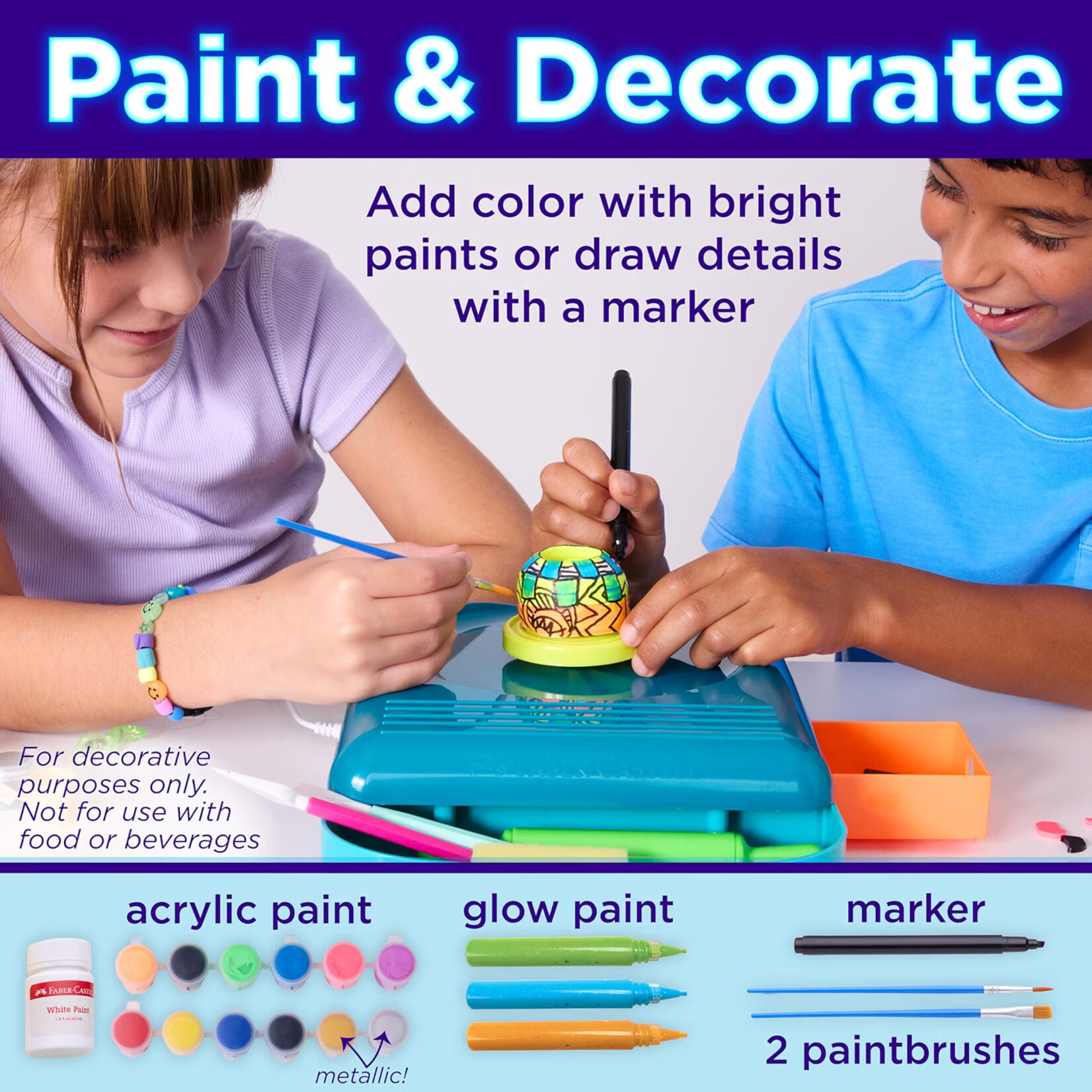 Neon Glow Pottery Studio