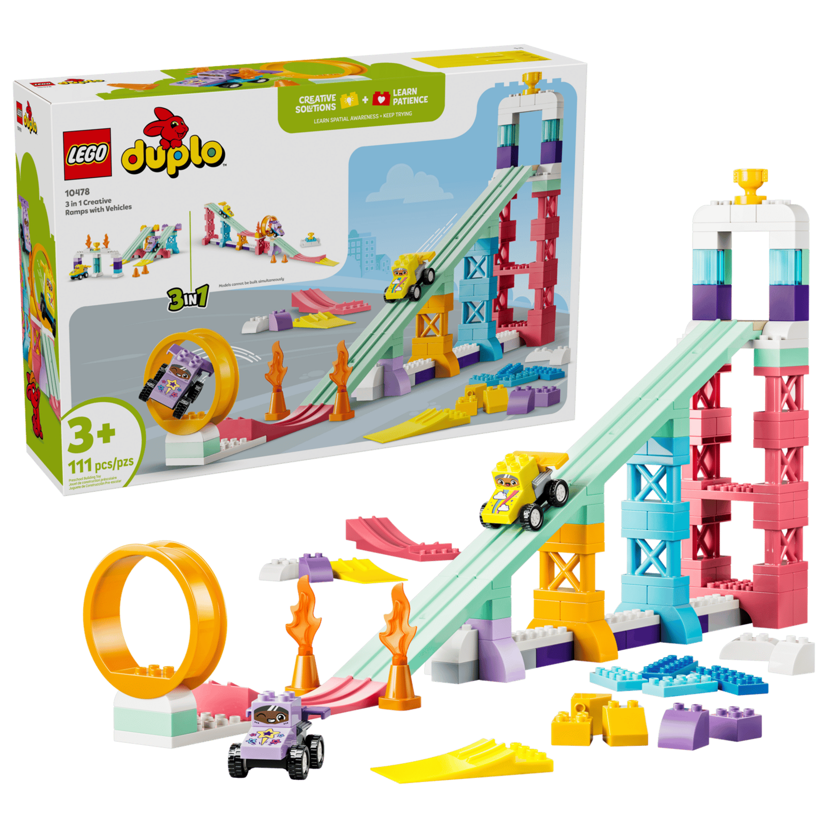 DUPLO® 10478 - 3 in 1 Creative Ramps with Vehicles