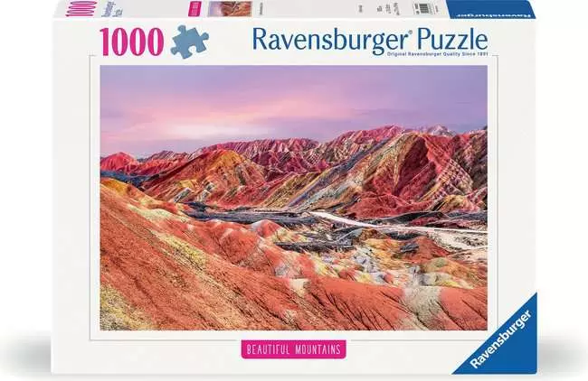 Rainbow Mountains, China - 1000 Piece
