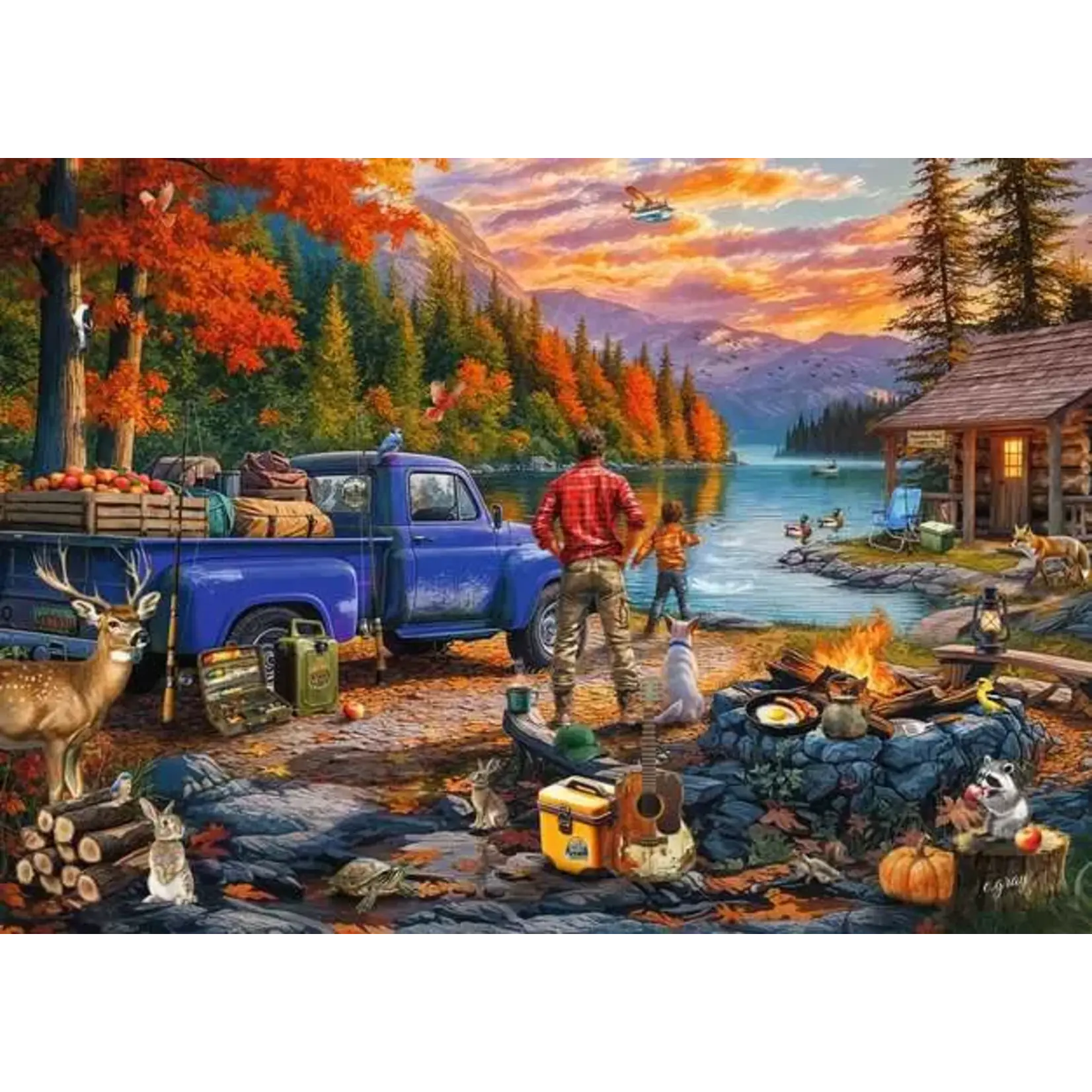 Ravensburger Sunset Lake - 300 Piece Large Format