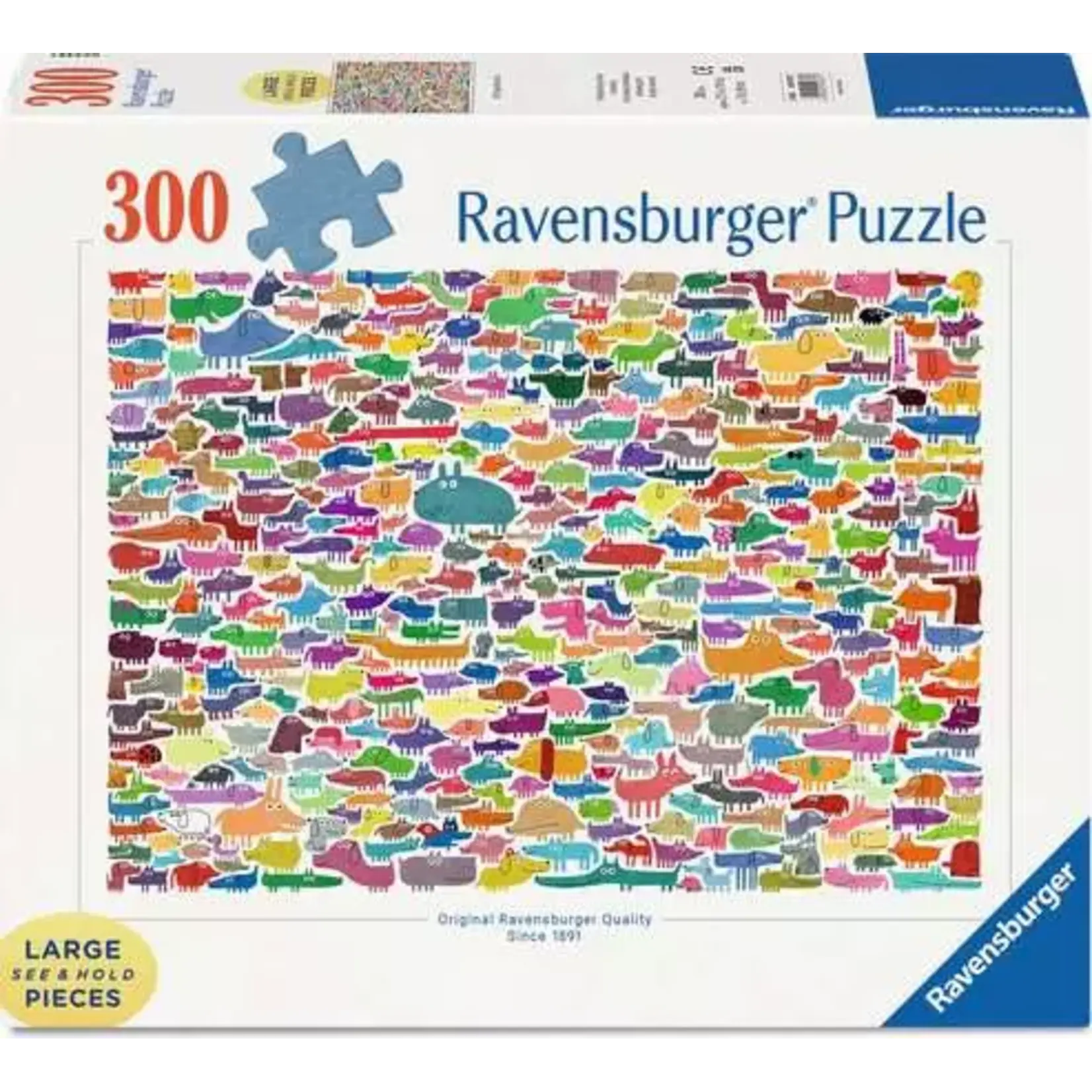 Ravensburger 387 Dogs & One Cat - 300 Piece Large Format