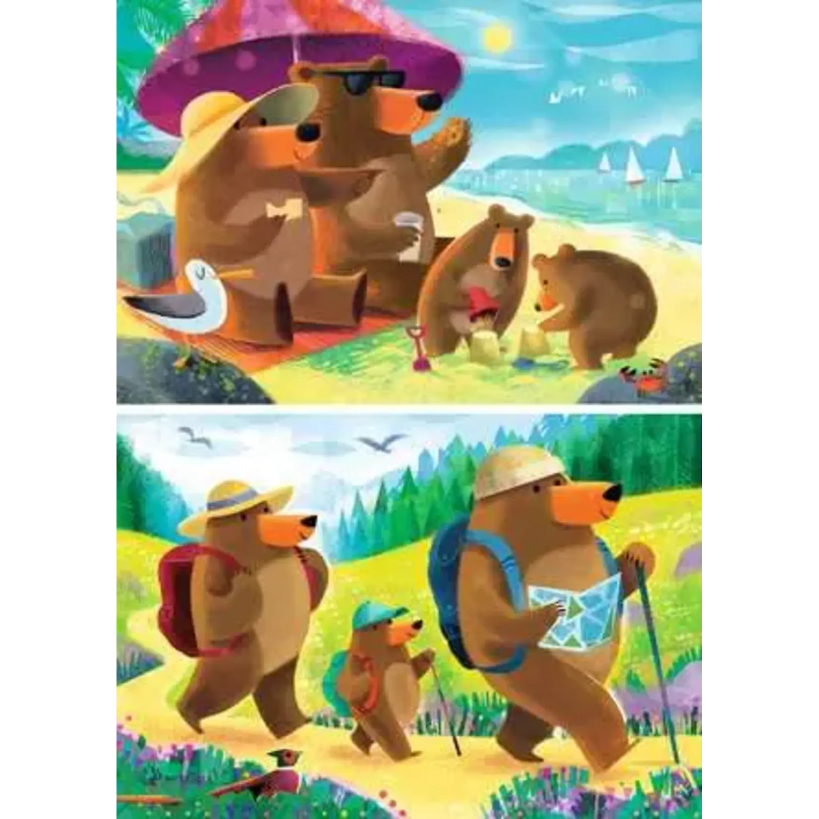 Ravensburger Bear Family Vacations - 2x24 Piece