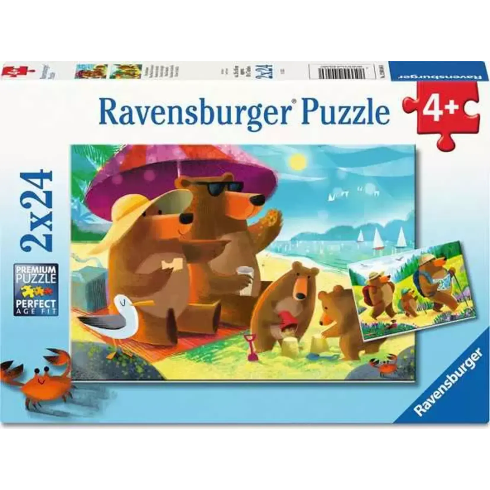 Ravensburger Bear Family Vacations - 2x24 Piece