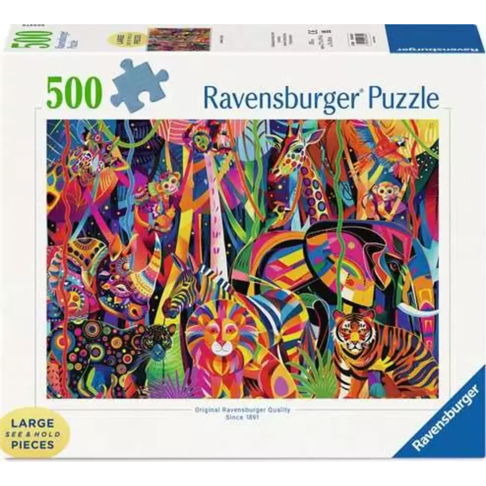 Ravensburger Jeweled Jungle - 500 Piece Large Format