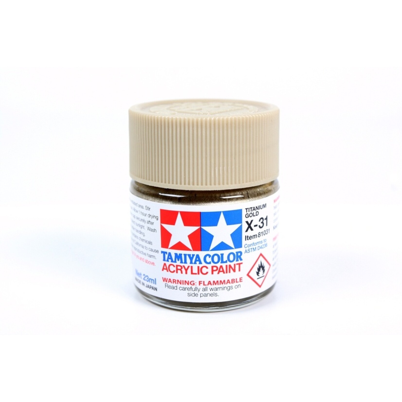 Tamiya 81031 - Acrylic X31 Titanium Gold 23ml