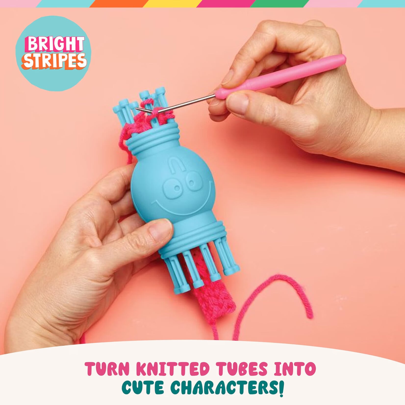 Bright Stripes Nimble Knitter Flipper