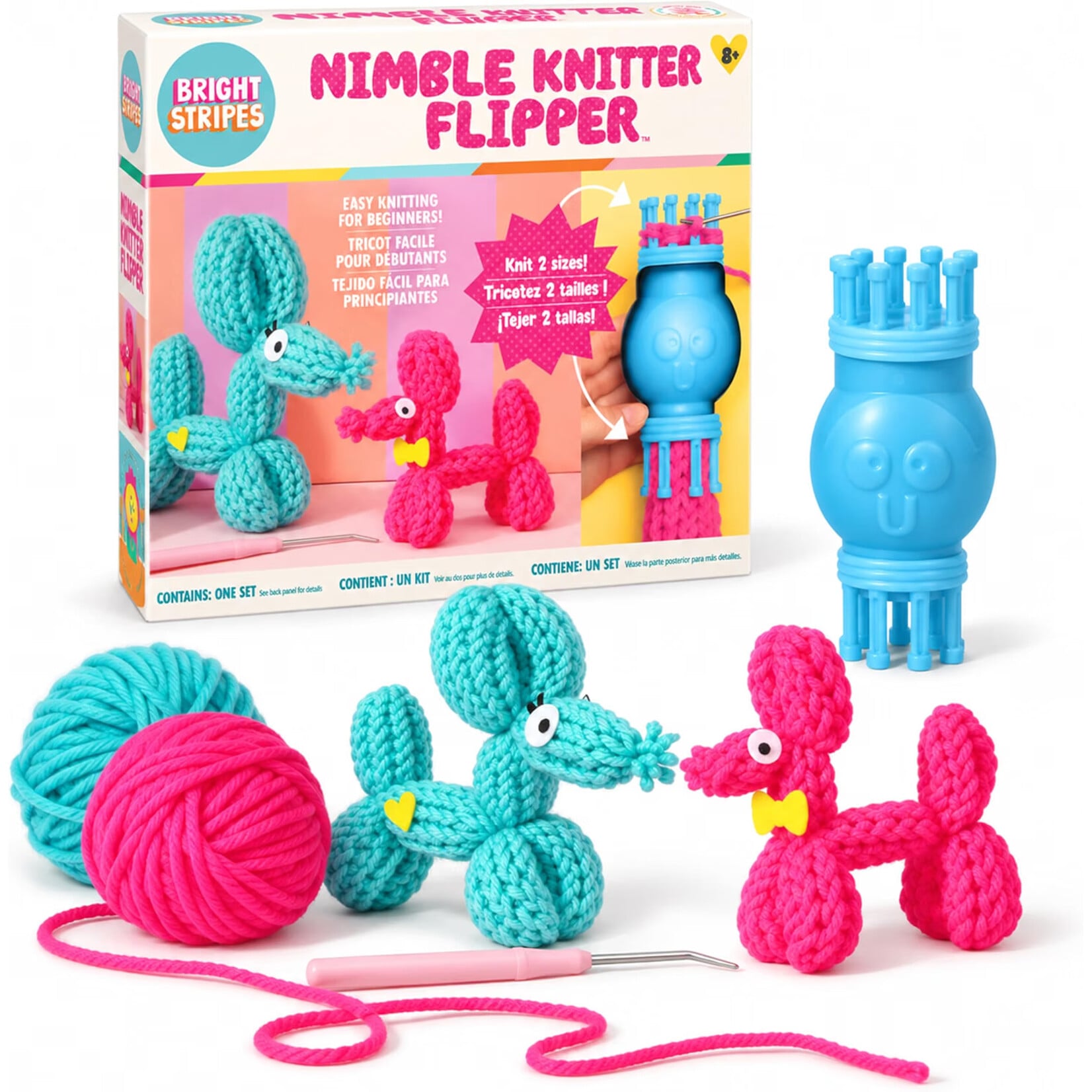 Bright Stripes Nimble Knitter Flipper