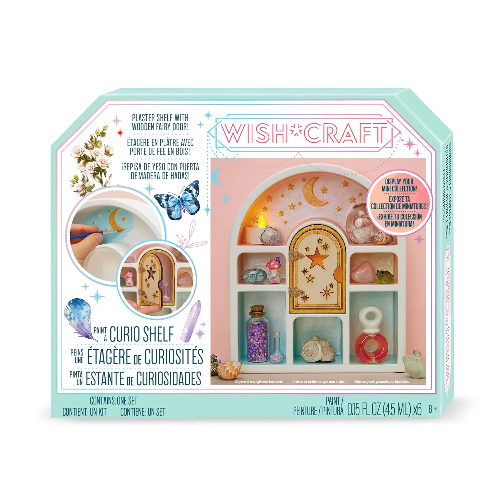 Bright Stripes Wish Craft: Paint A Curio Shelf
