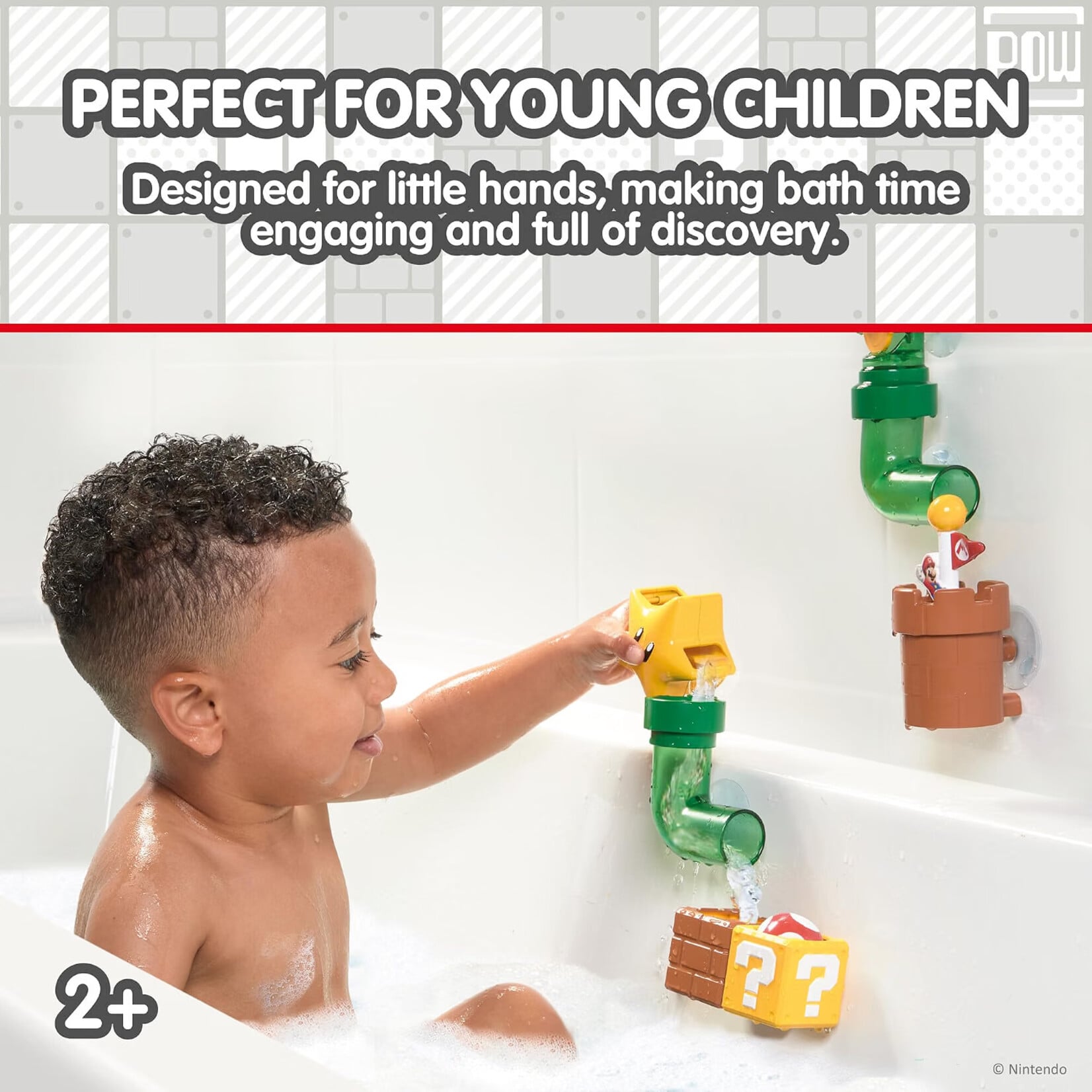 TOMY My Mario Bath Pipes Playset