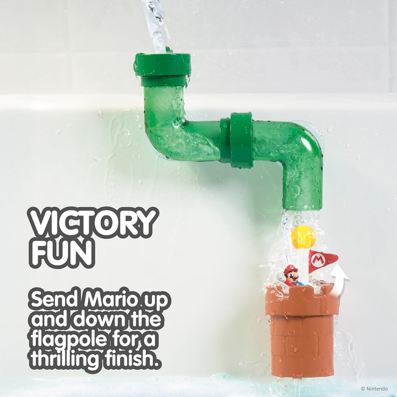 TOMY My Mario Bath Pipes Playset