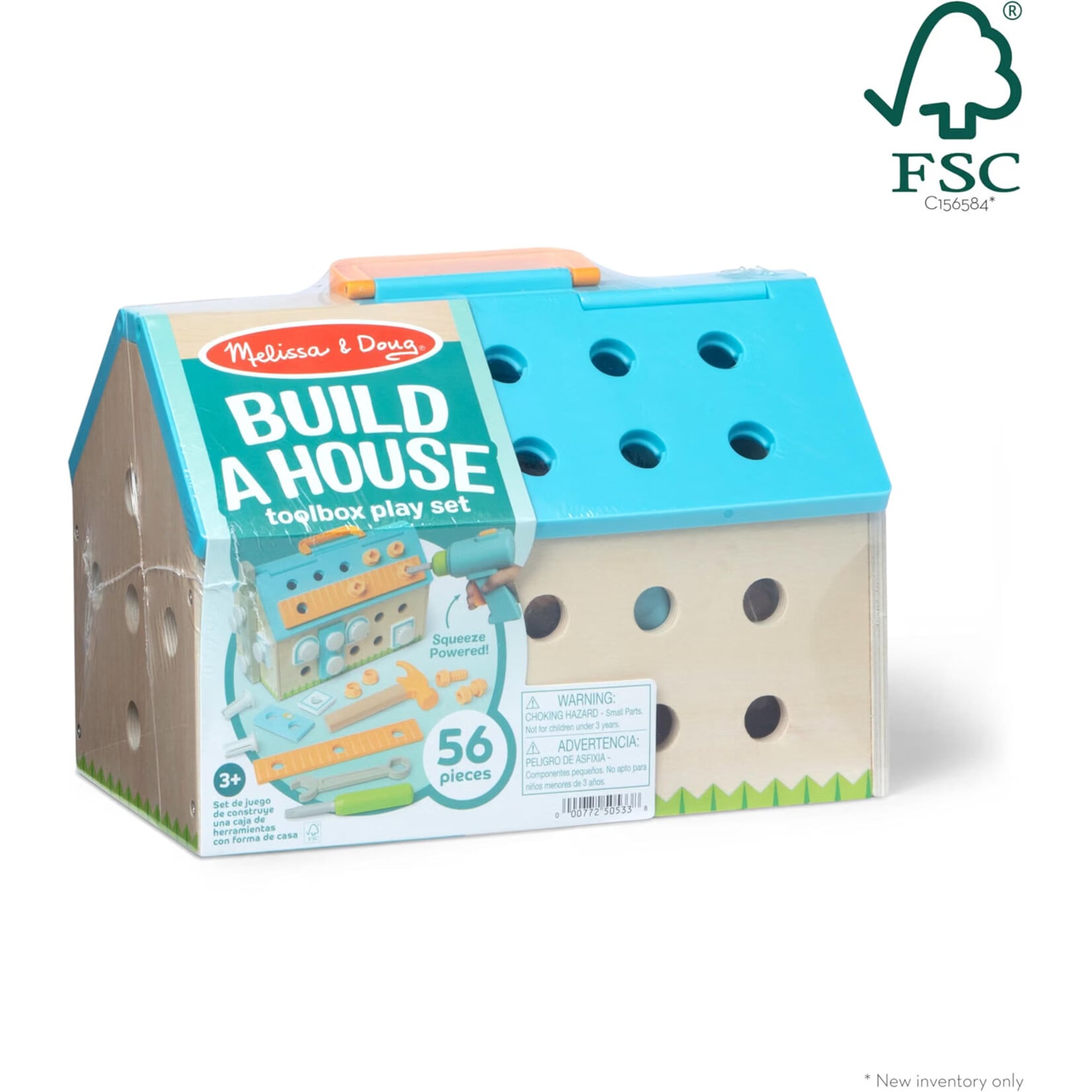 Melissa & Doug Build A House Toolbox Play Set